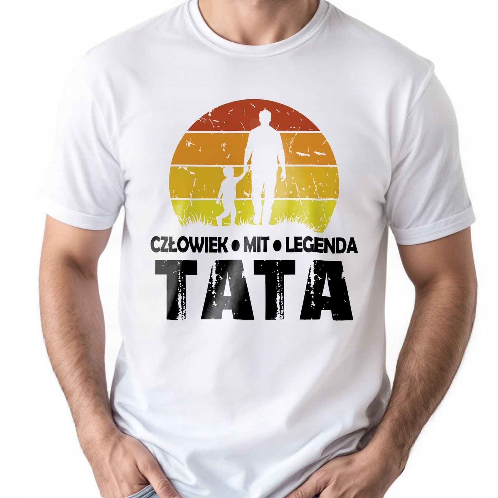 Zestaw Kubek + Koszulka Dzień Ojca Dla Taty Człowiek Mit Legenda