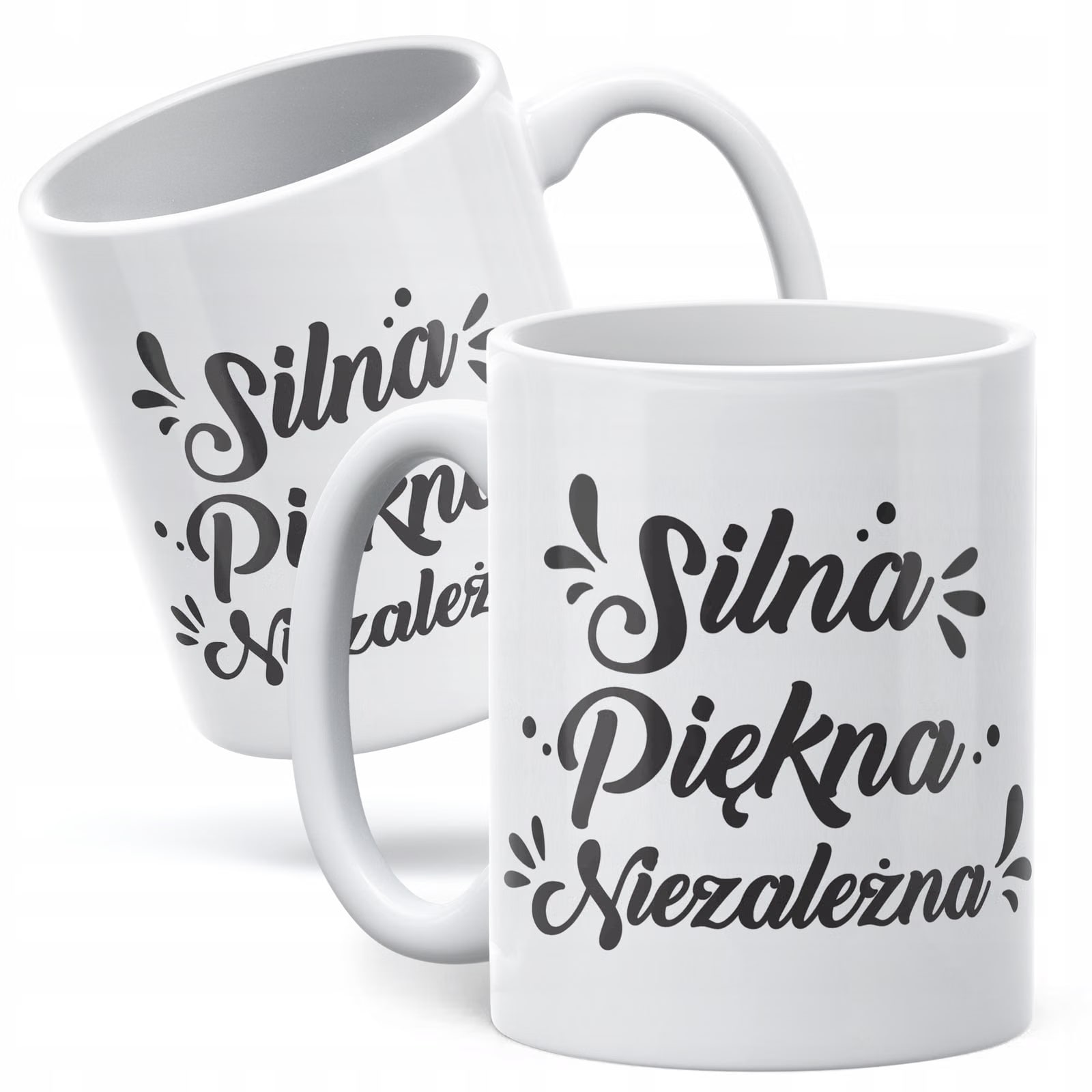 Kubek ceramiczny Dzień Kobiet Silna Piękna Niezależna Prezent Dla Kobiety