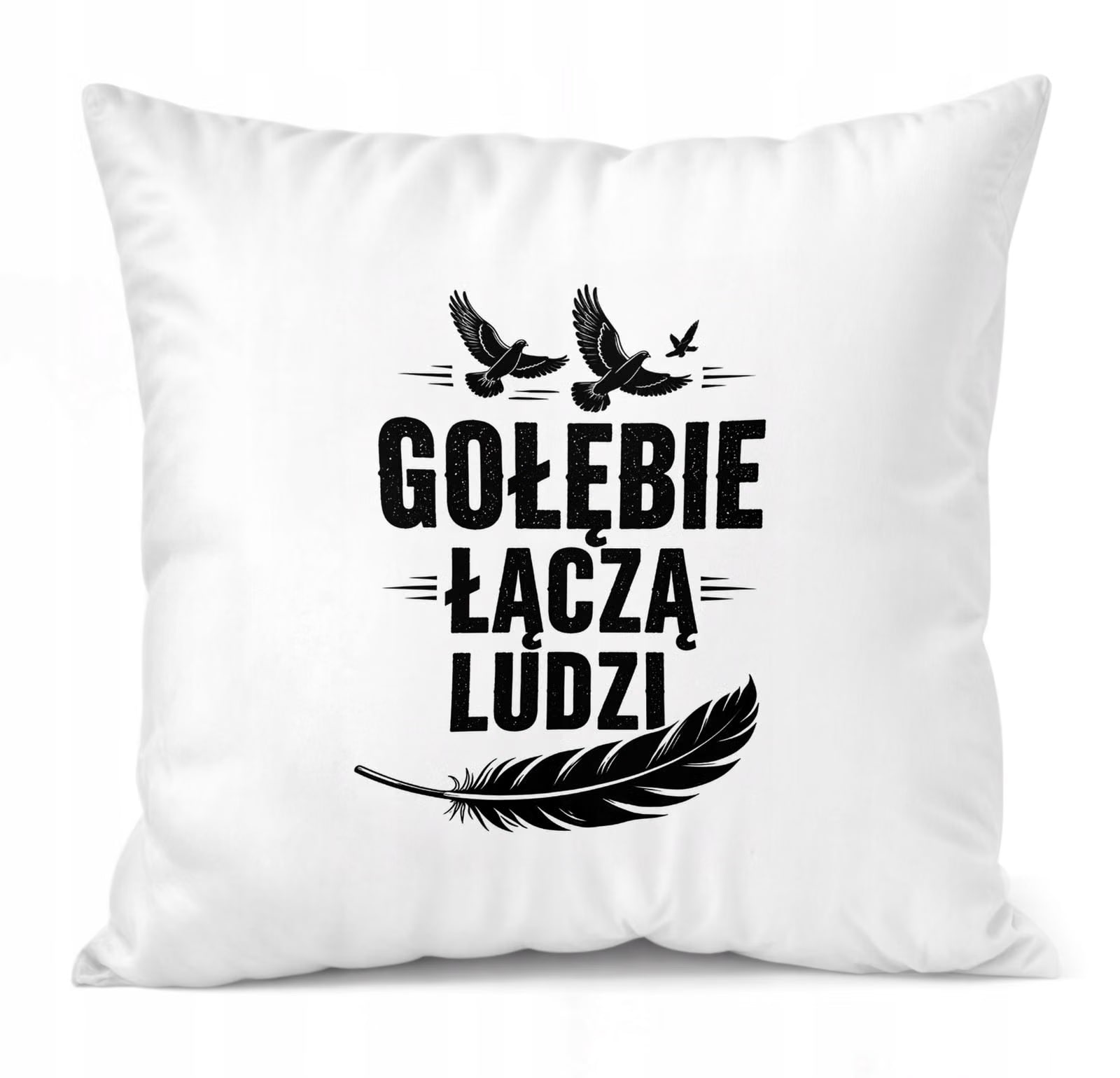 Poduszka Jasiek 38x38cm z Nadrukiem Dla Gołębiarza Hodowcy Gołębi Prezent