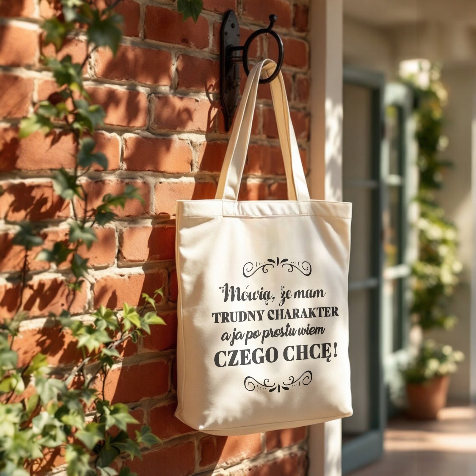 Torba bawełniana premium prezent na Dzień Kobiet Mam Trudny Charakter