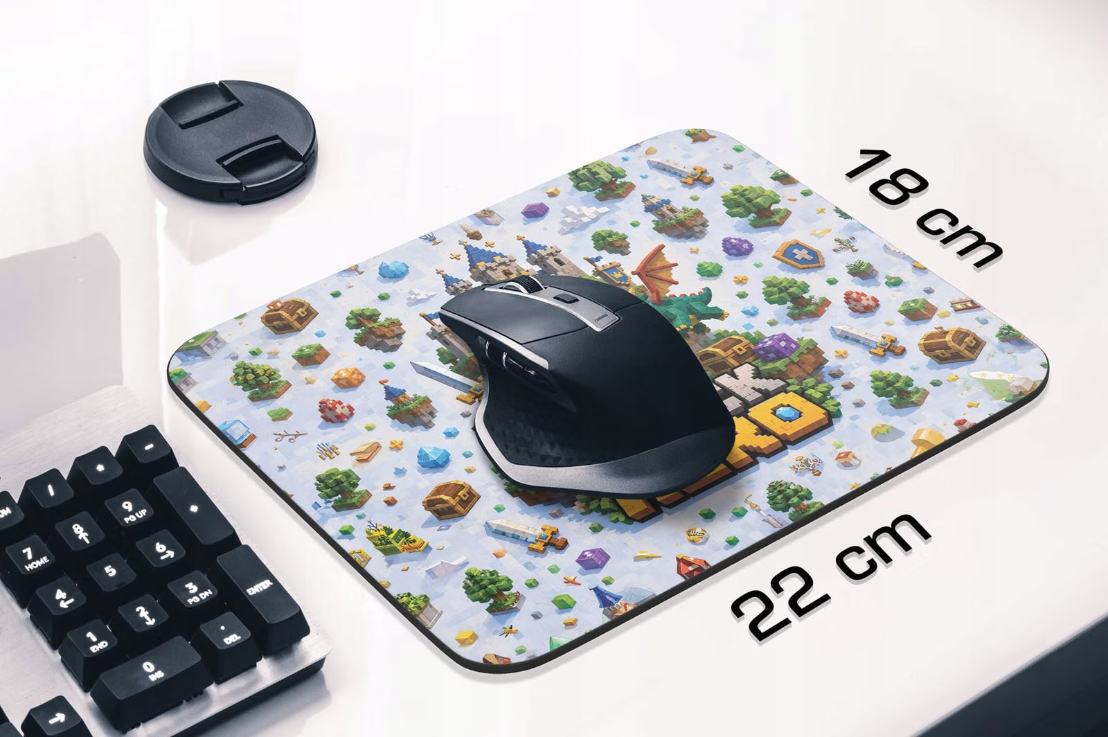 Podkładka pod mysz z nadrukiem Block Hero gra dla graczy