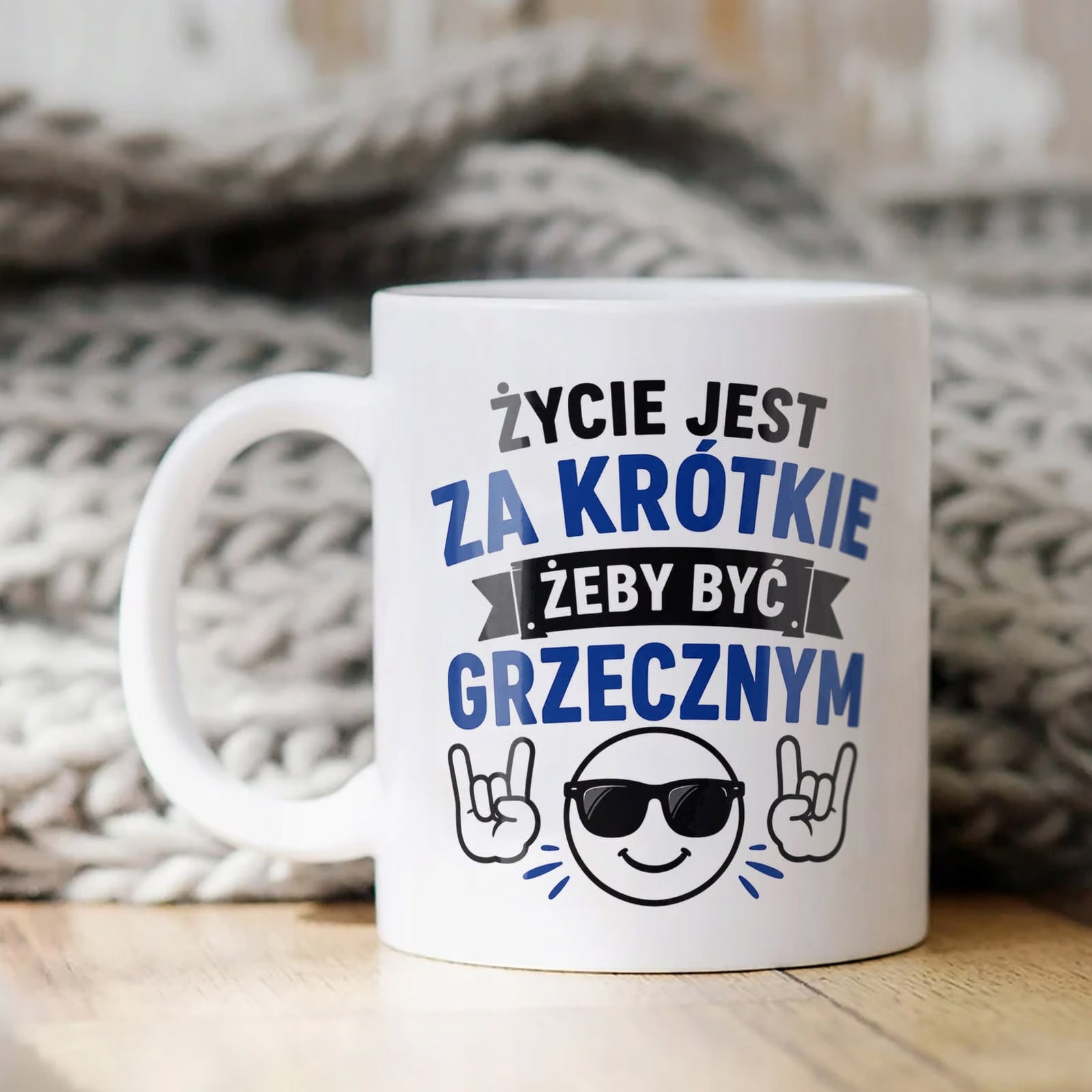 Biały Kubek z nadrukiem Dzień Chłopaka Dla Mężczyzny Upominek Prezent