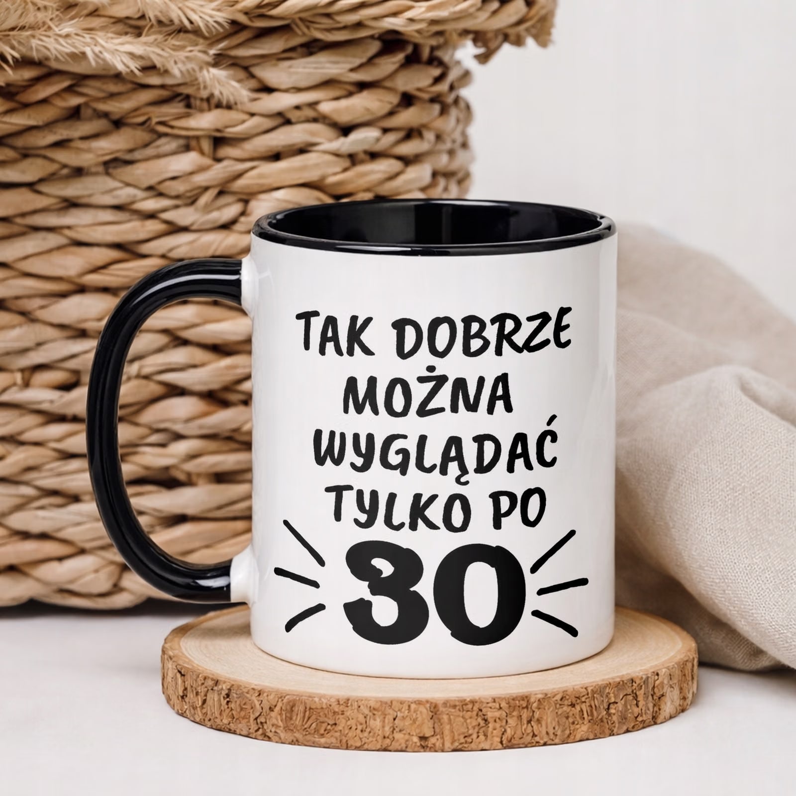 Kubek Czarny Tak Dobrze Można Wyglądać 30 Urodziny Prezent