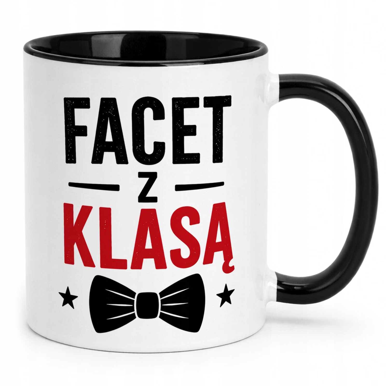 Czarny Kubek z nadrukiem Dzień Chłopaka Dla Mężczyzny Upominek Prezent