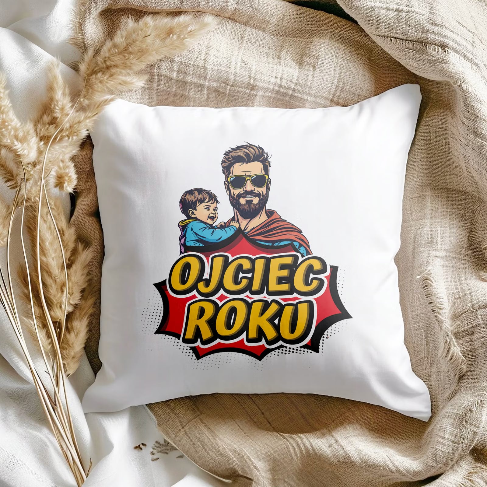 Poduszka 38x38cm Dzień Ojca Dla Taty Ojciec Roku Prezent