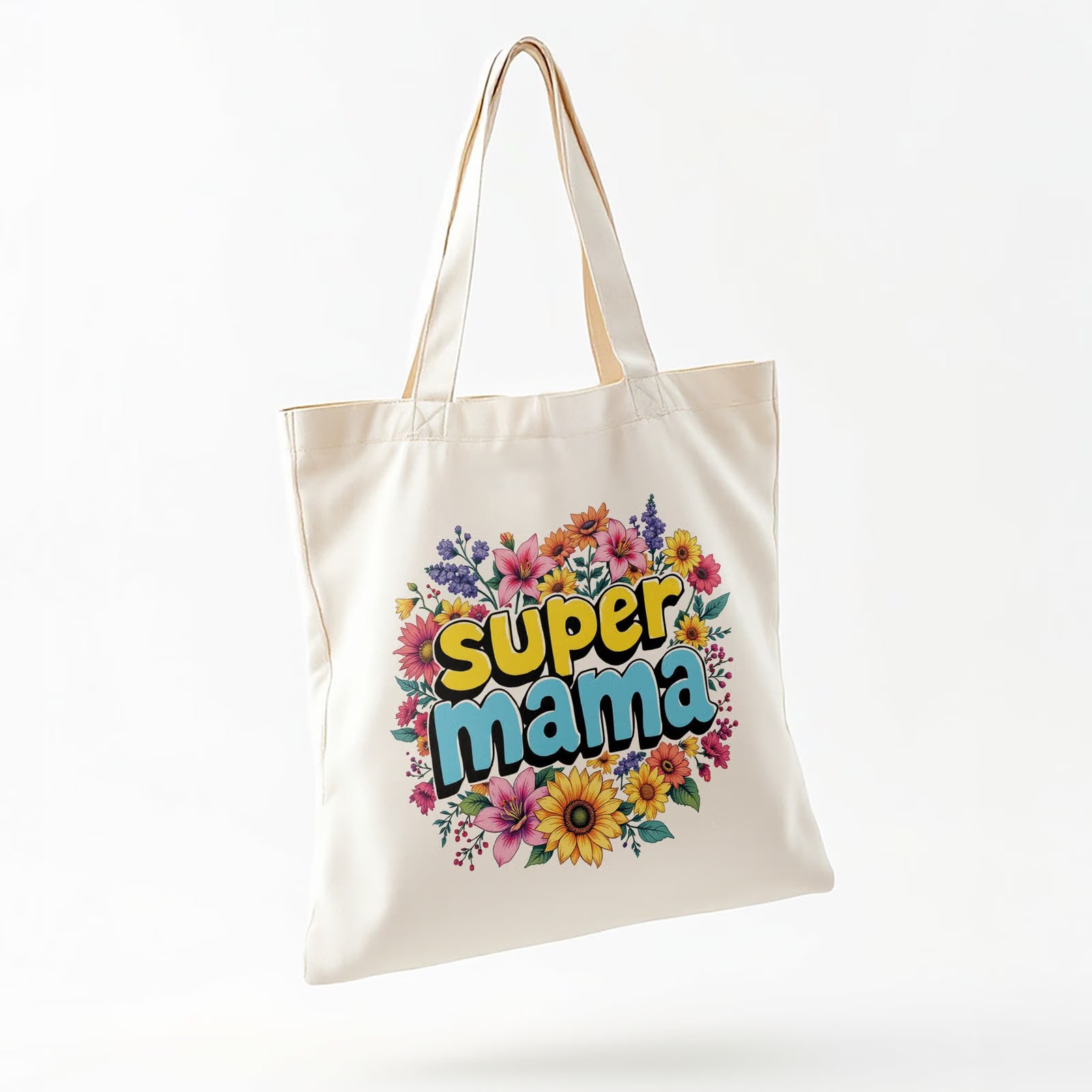 Torba bawełniana na zakupy Dzień Matki Dla Mamy Prezent Super Mama