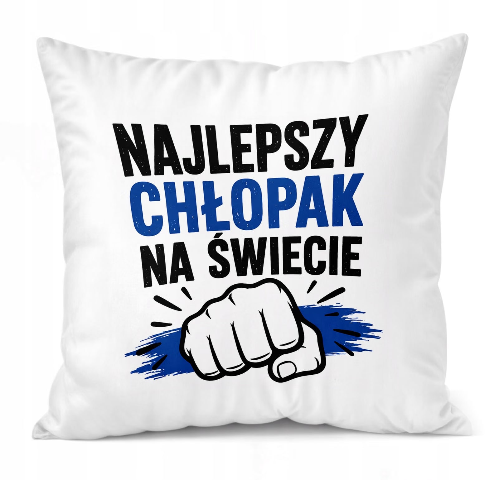 Poduszka Jasiek z nadrukiem Dzień Chłopaka 38x38cm Prezent Upominek