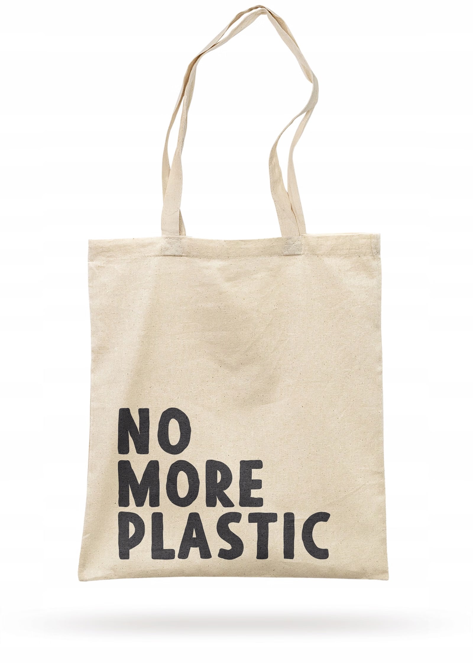 Torba bawełniana materiałowa na zakupy EKO Ekologia NO MORE PLASTIC