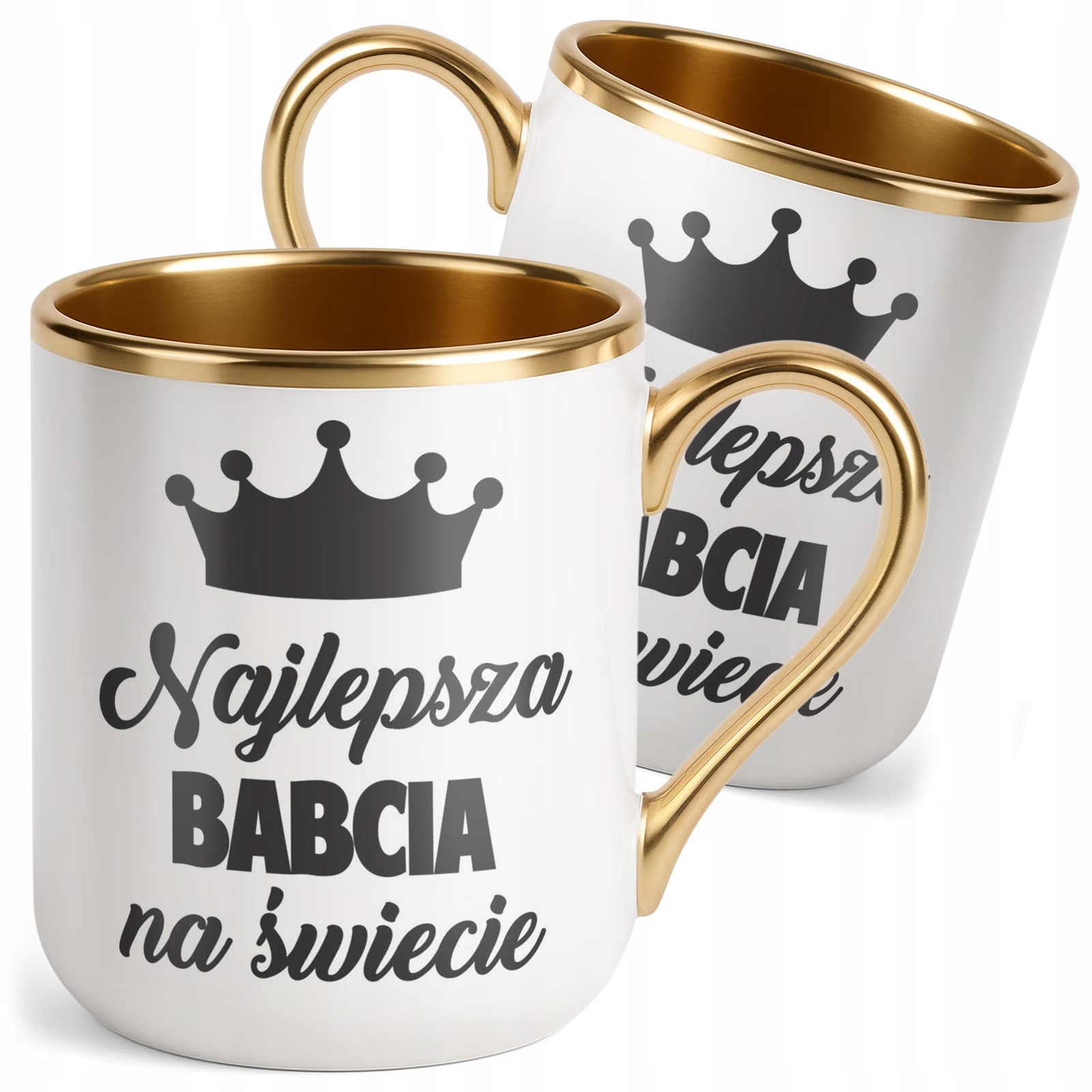 Kubek Premium Złoty Dzień Babci Dla Babci Prezent Upominek