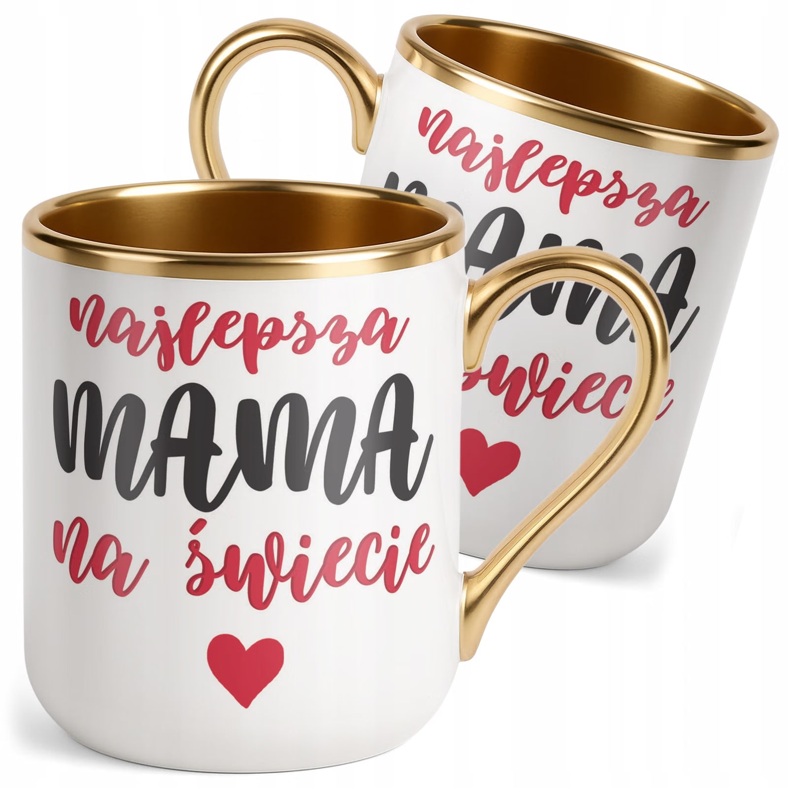 Kubek Premium Złoty Dzień Matki Dla Mamy Prezent Najlepsza Mama na Świecie