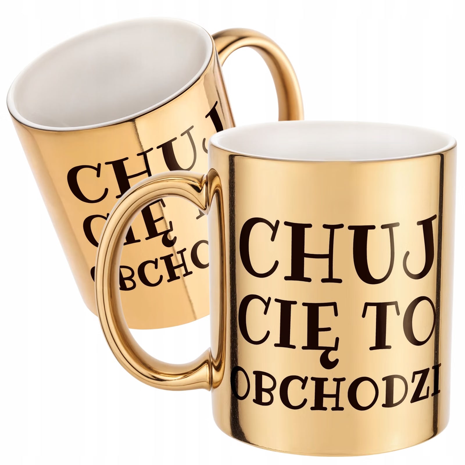 Złoty Kubek Ch*j Cię To Obchodzi Śmieszny Zabawny Prezent