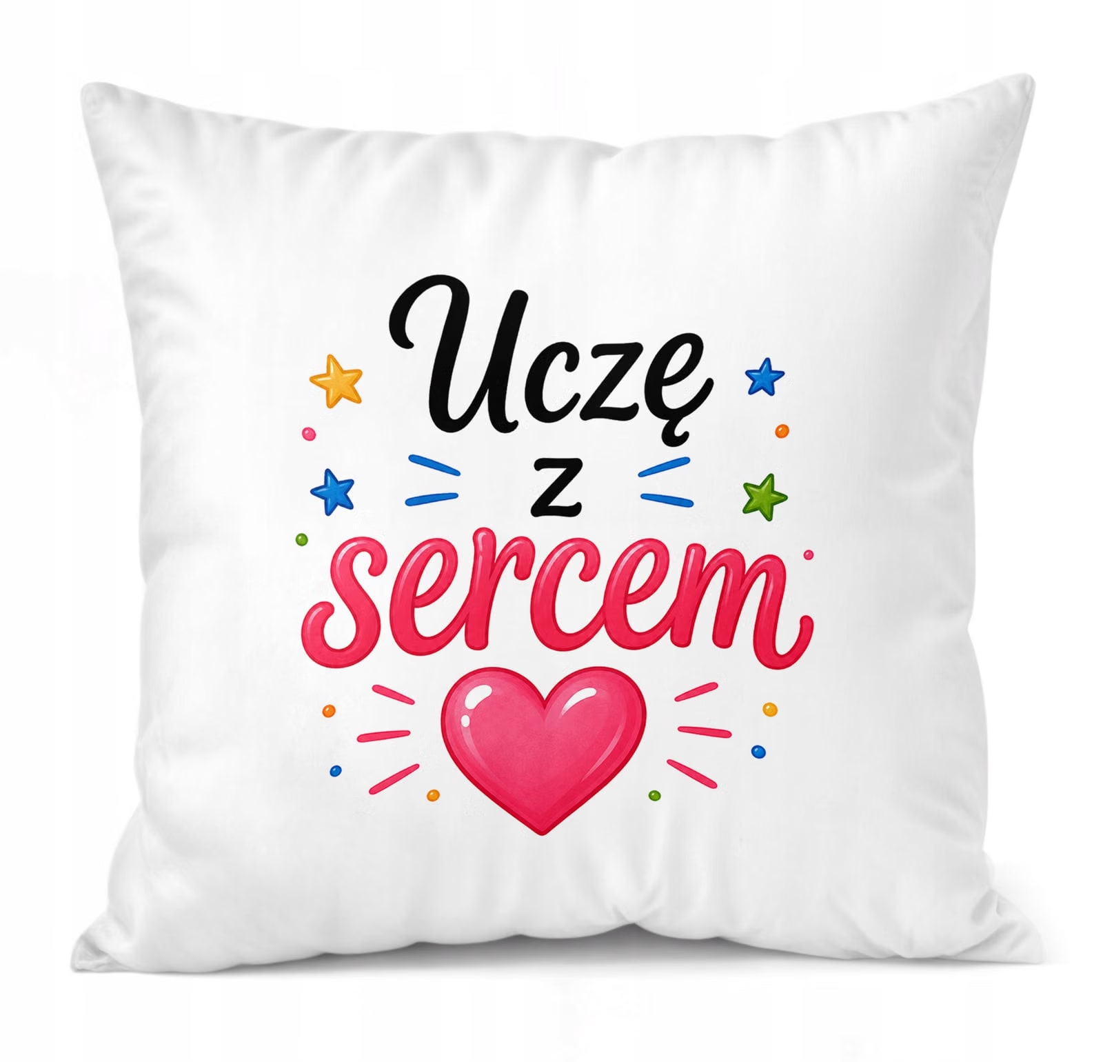 Poduszka Jasiek 38x38cm z Nadrukiem Dzień Nauczyciela Prezent Upominek