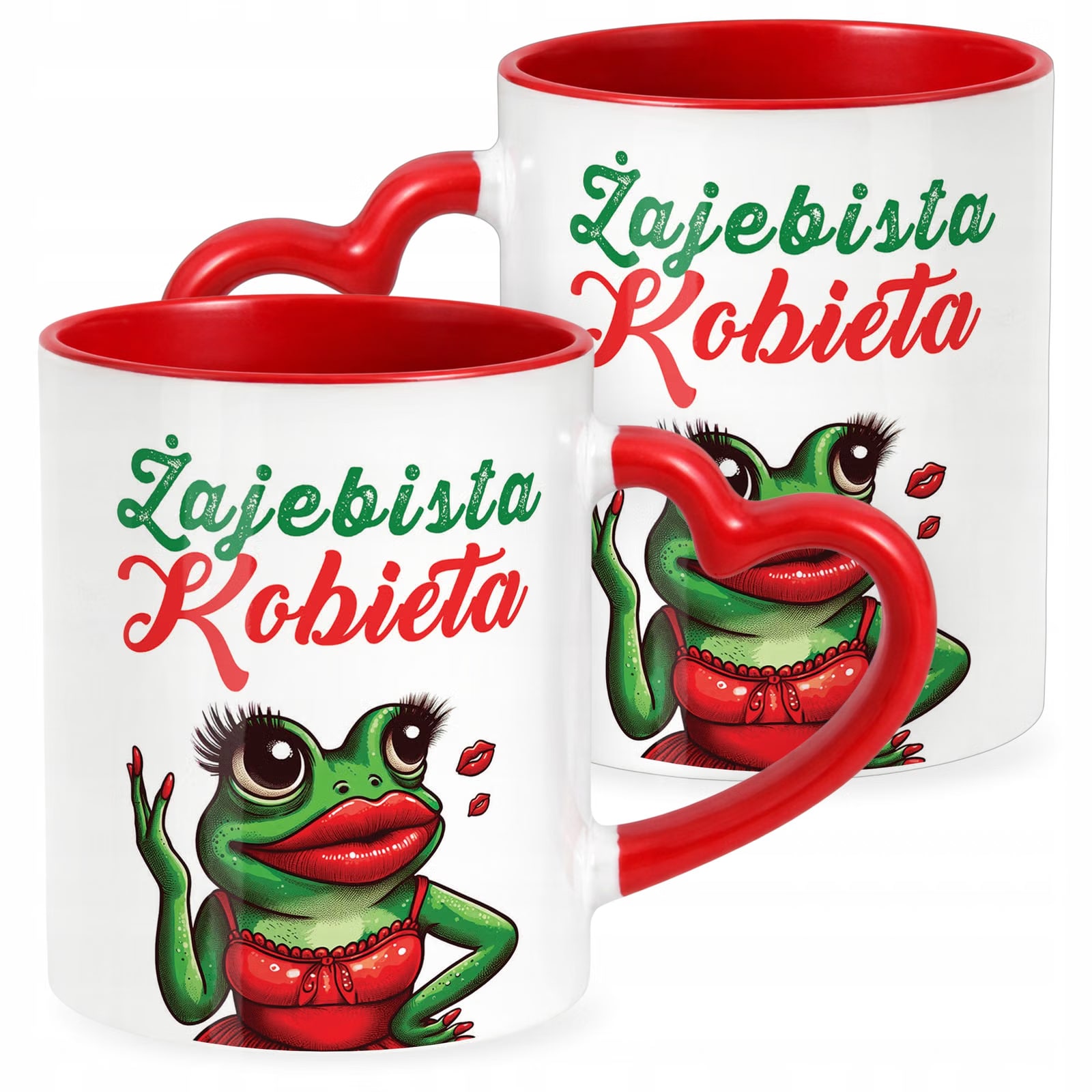 Kubek Czerwony Dzień Kobiet Dla Kobiety Dziewczyny Prezent Upominek