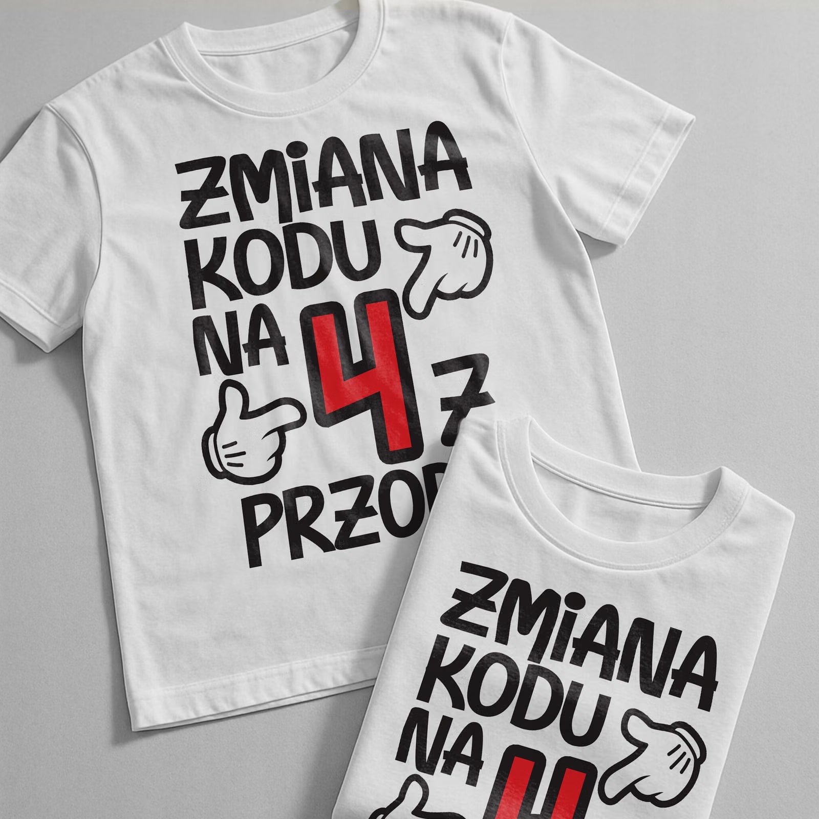 Koszulka biała męska Zmiana Kodu 40 Urodziny Prezent r. 3XL