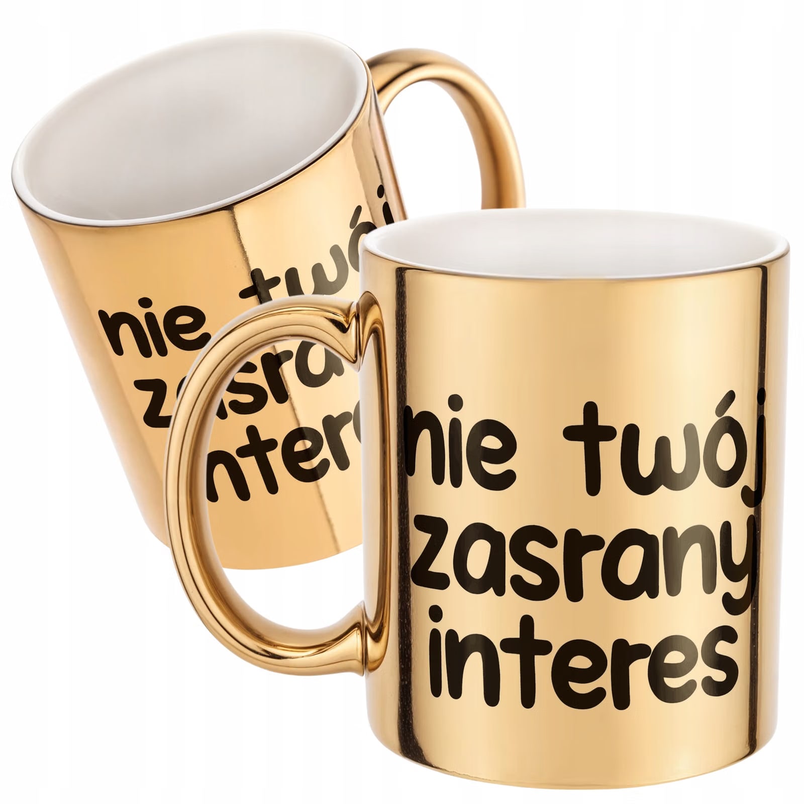Złoty Kubek Nie Twój Zas**ny Interes Śmieszny Zabawny Prezent