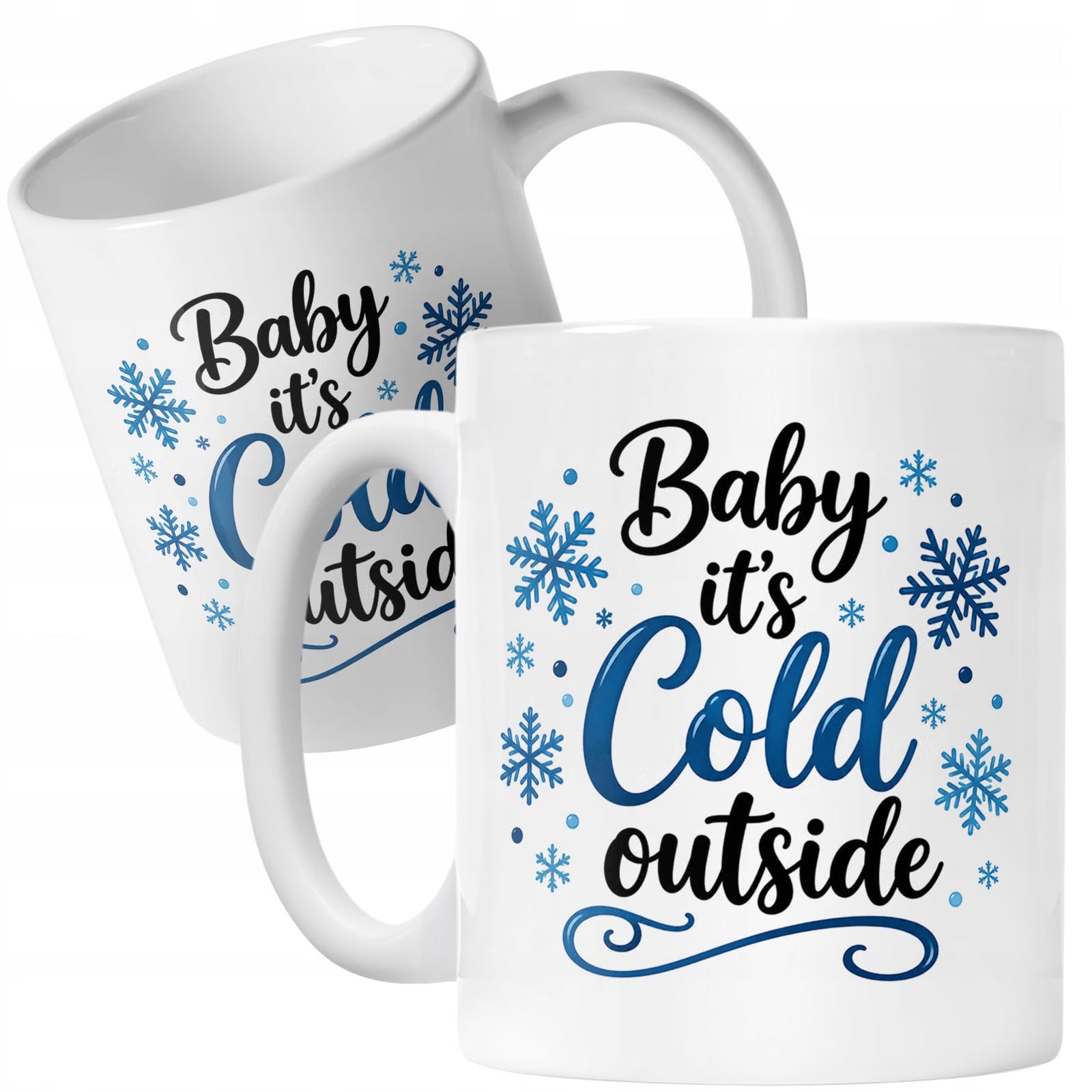 Kubek Biały Boże Narodzenie Mikołajki Baby Its Cold Outside Prezent