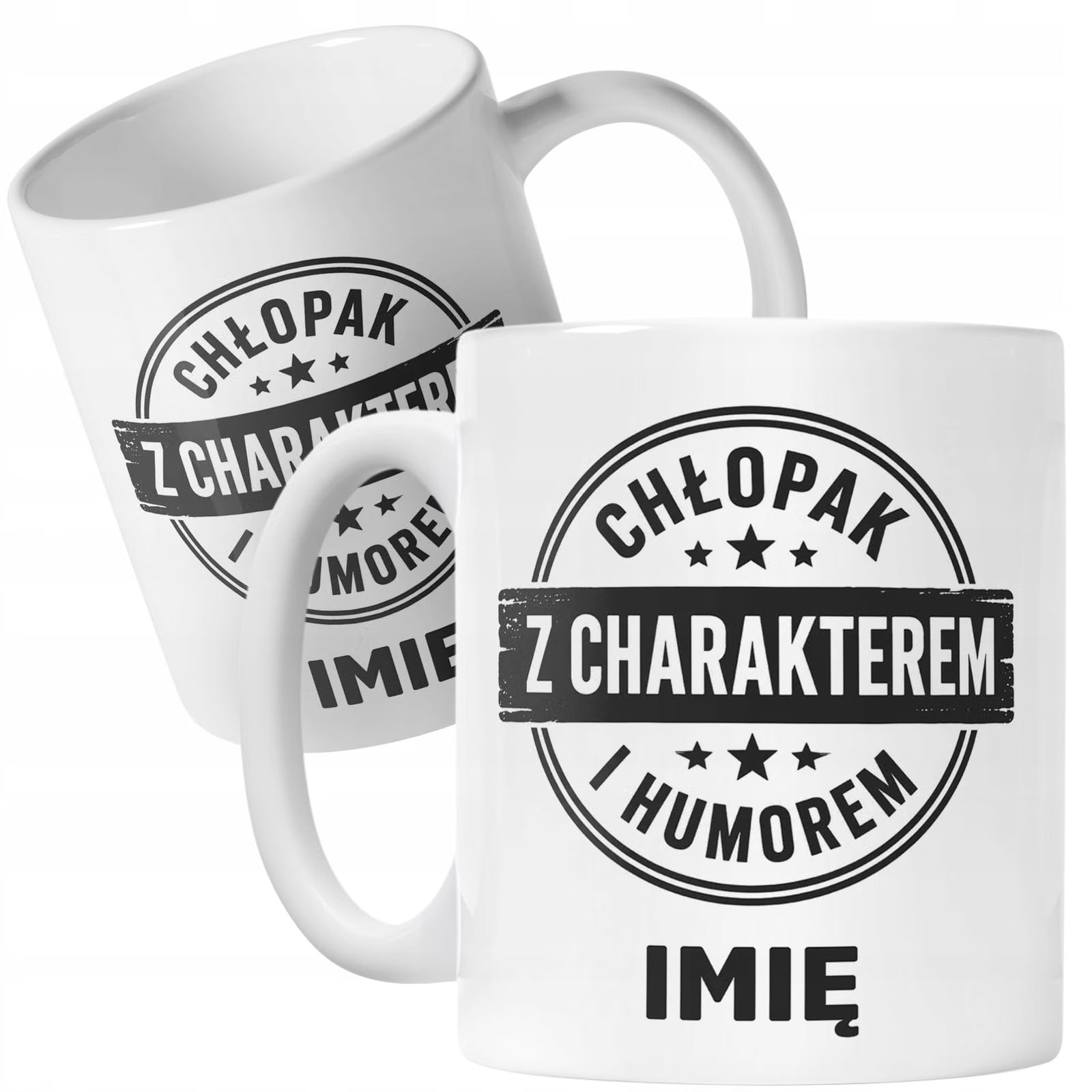 Biały Kubek personalizowany z nadrukiem Dzień Chłopaka Dla Mężczyzny
