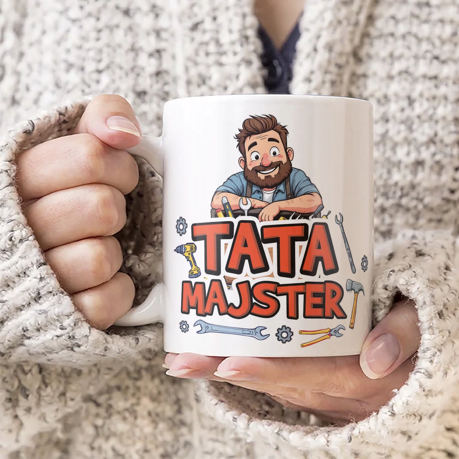 Kubek ceramiczny Dzień Ojca Dla Taty Tata Majster Prezent