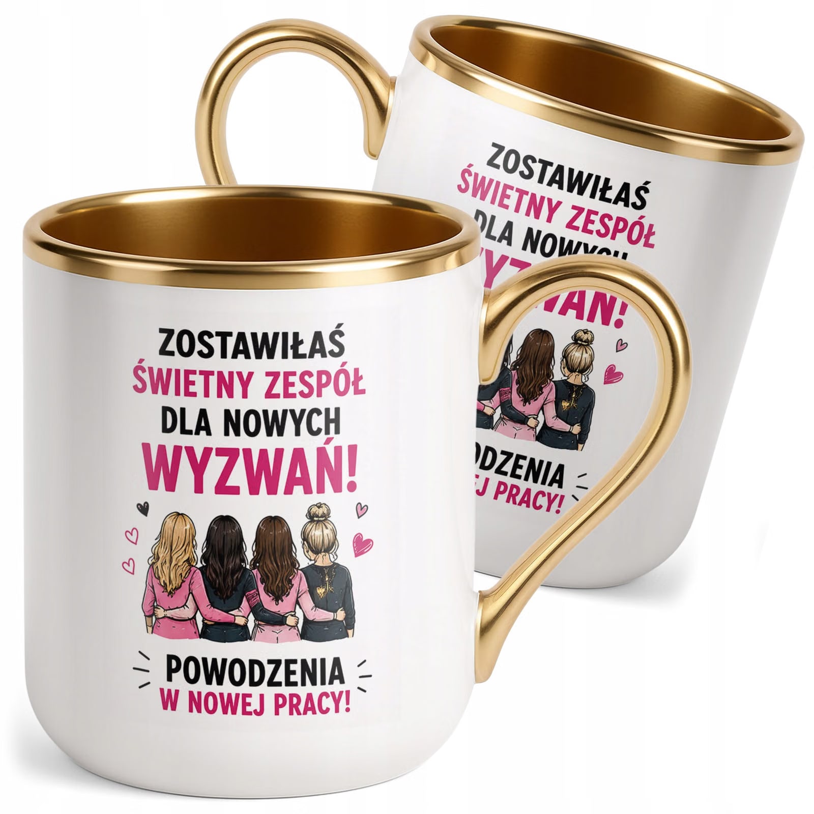 Kubek z nadrukiem Premium Złoty Pożegnanie Odejście z Pracy