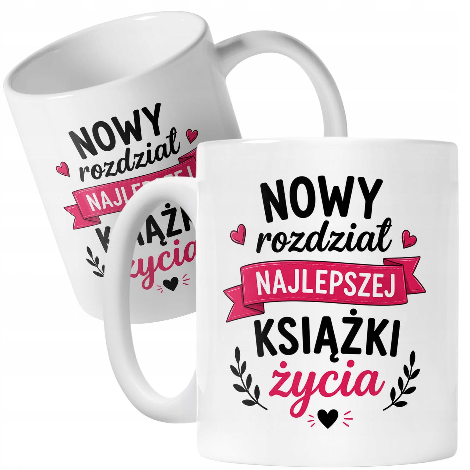 Biały Kubek z nadrukiem Emerytura Dla Emerytki Upominek Prezent