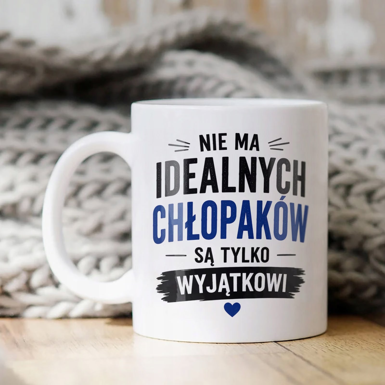 Biały Kubek z nadrukiem Dzień Chłopaka Dla Mężczyzny Upominek Prezent