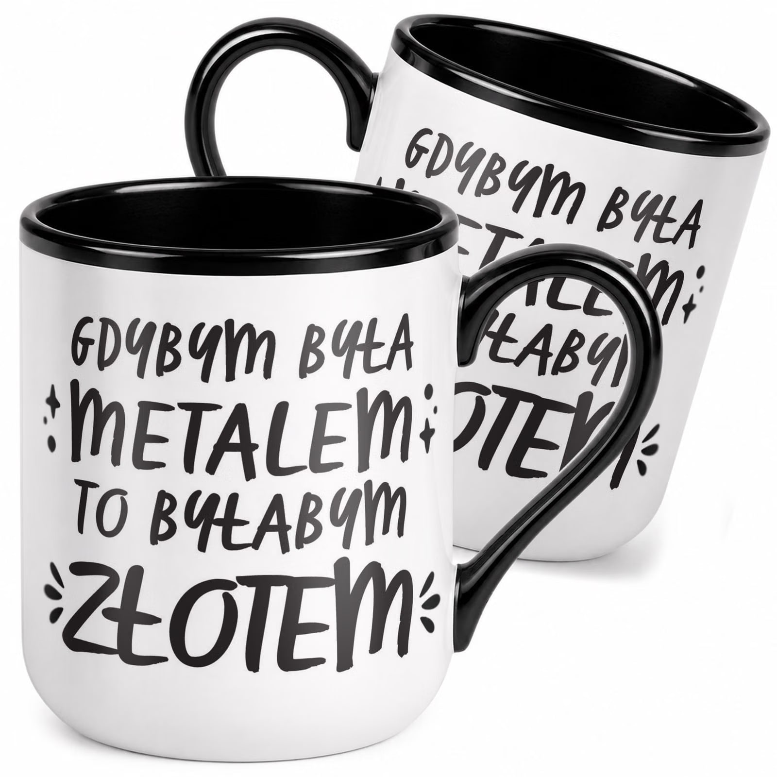 Kubek z nadrukiem Premium Czarny Dzień Kobiet Dla Kobiety Upominek Prezent