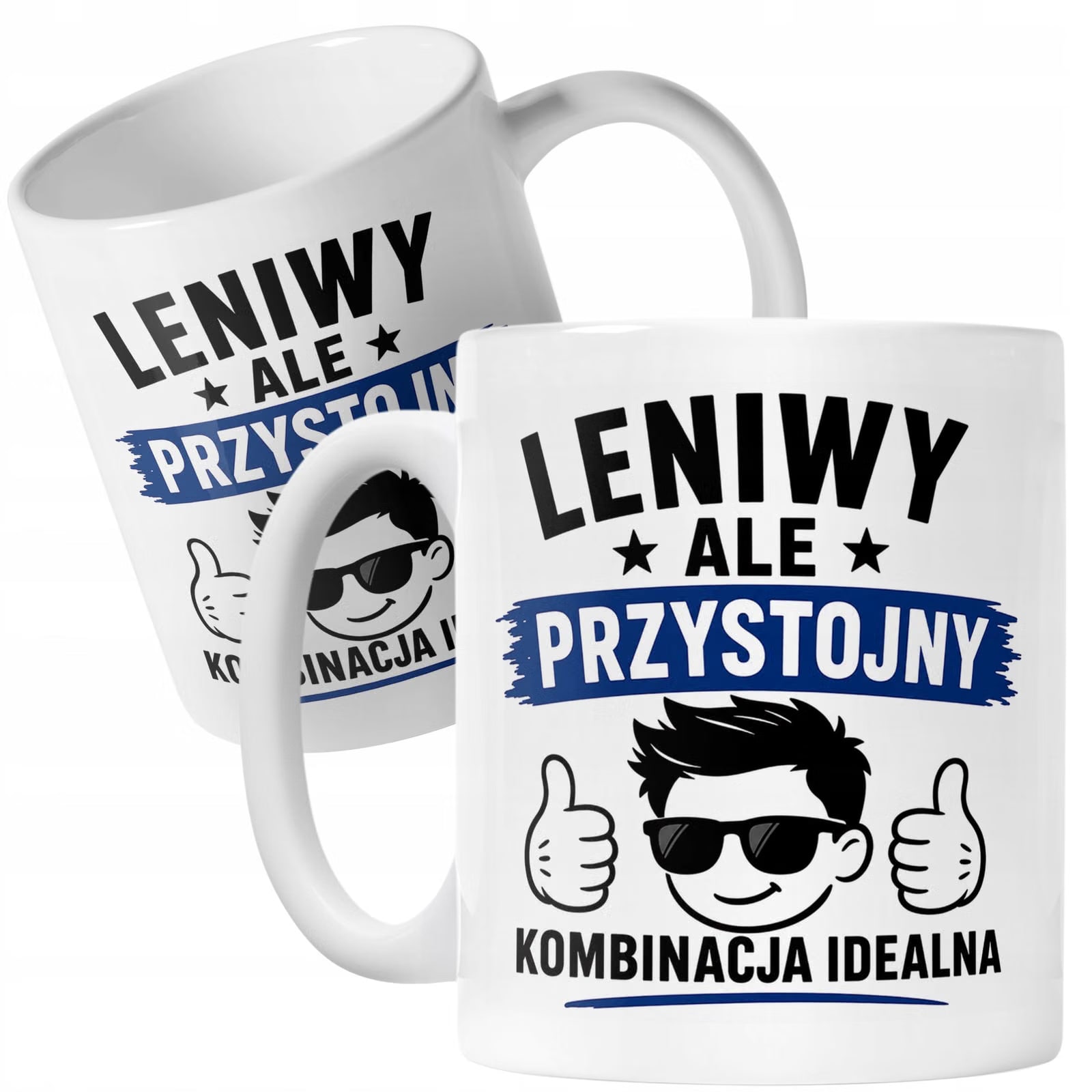 Biały Kubek z nadrukiem Dzień Chłopaka Dla Mężczyzny Upominek Prezent