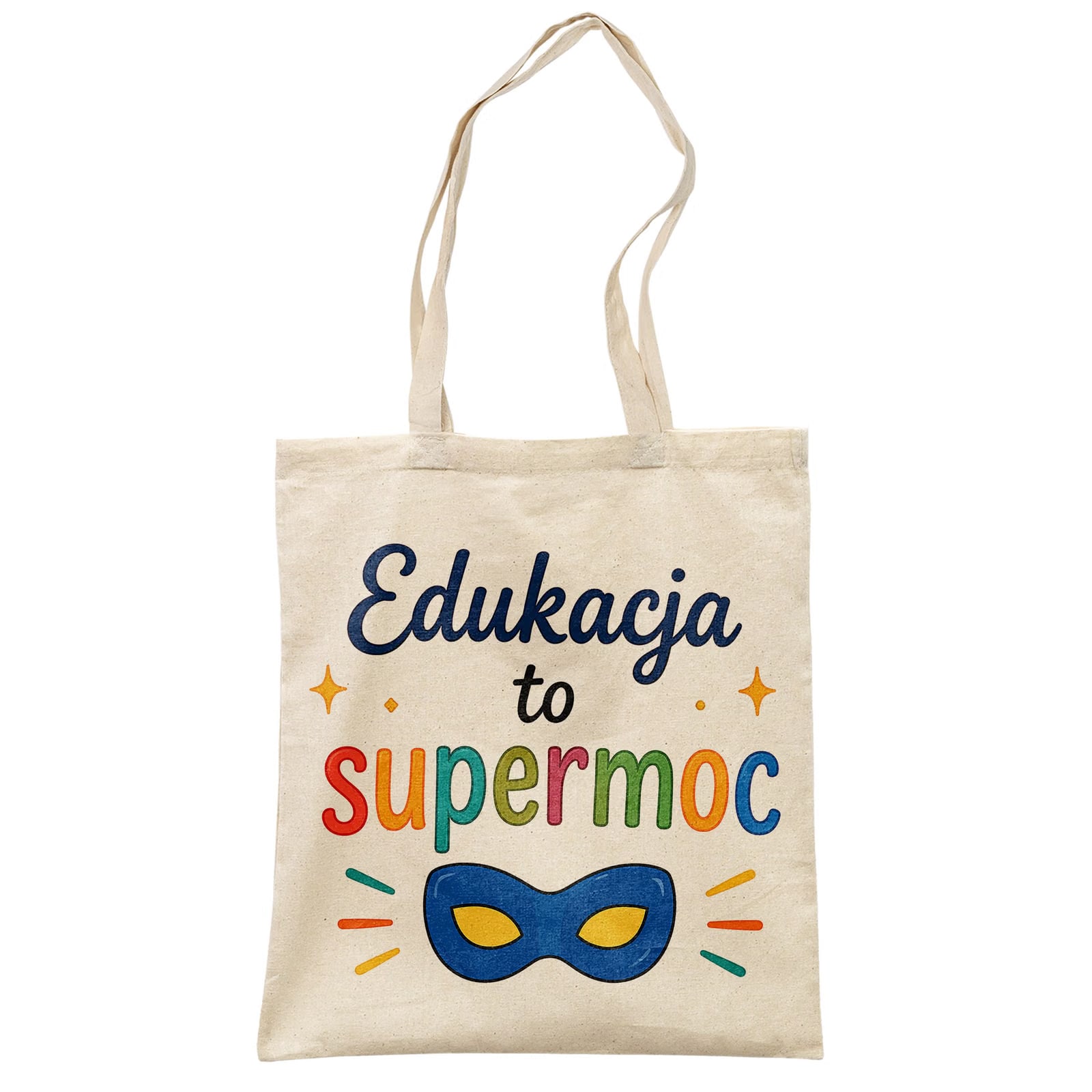 Torba shopper bawełniana Dzień Nauczyciela na zakupy z nadrukiem prezent