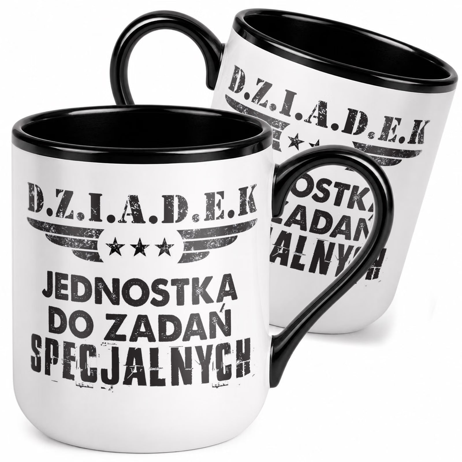 Kubek z nadrukiem Premium Czarny Dzień Dziadka Dla Dziadka Upominek Prezent