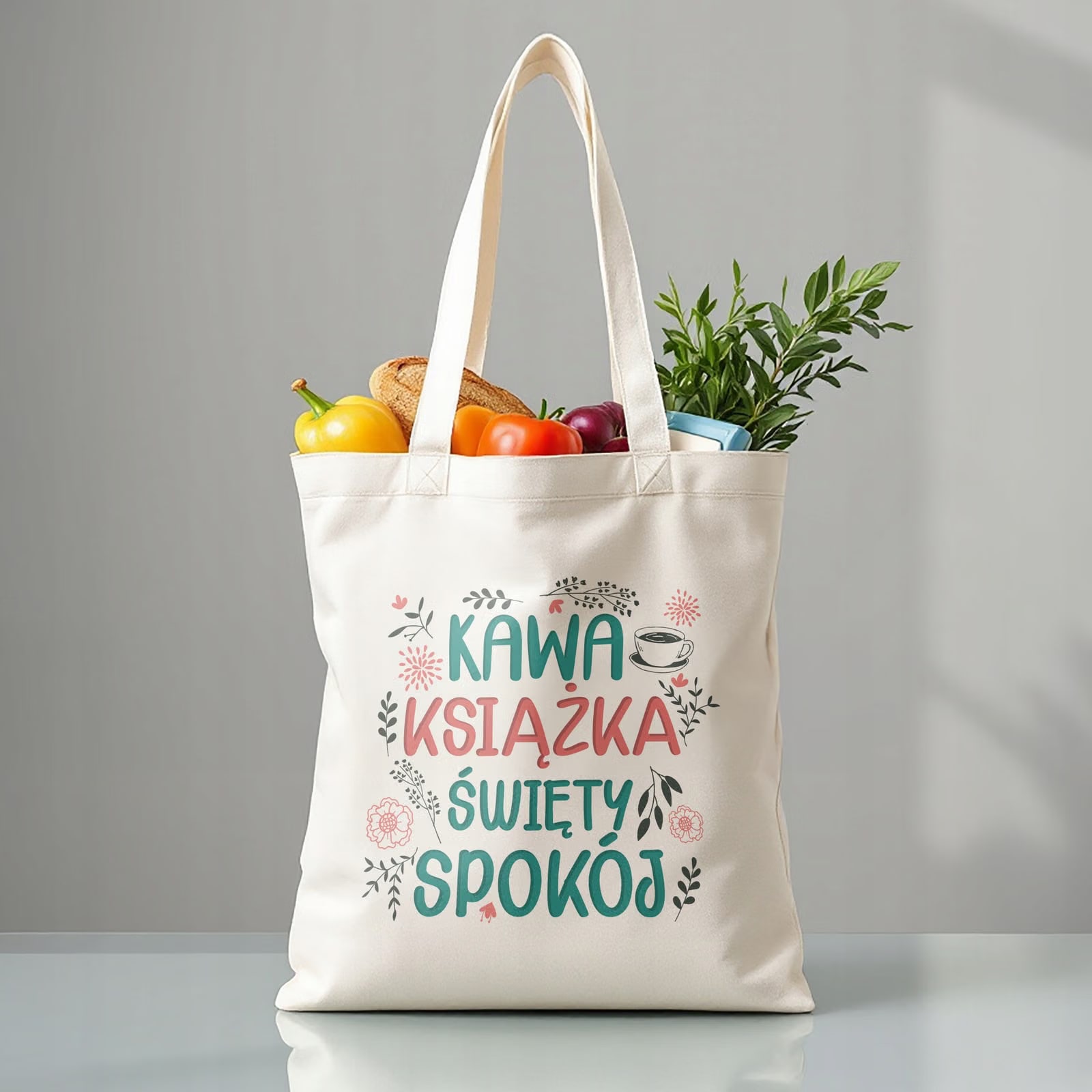 Torba bawełniana premium prezent na Dzień Kobiet Święty Spokój