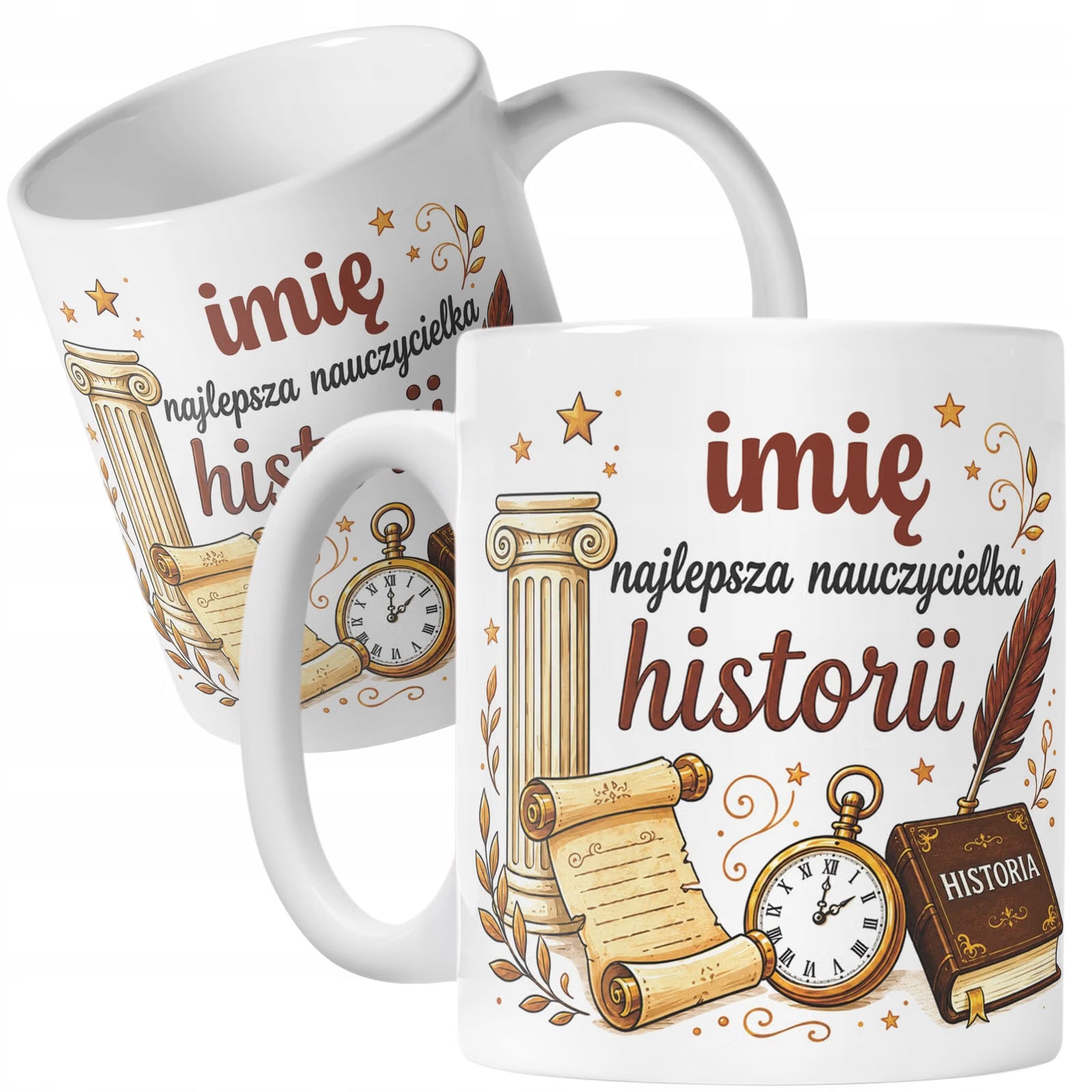 Kubek z Imieniem Dzień Nauczyciela Zakończenie Roku Historia Prezent