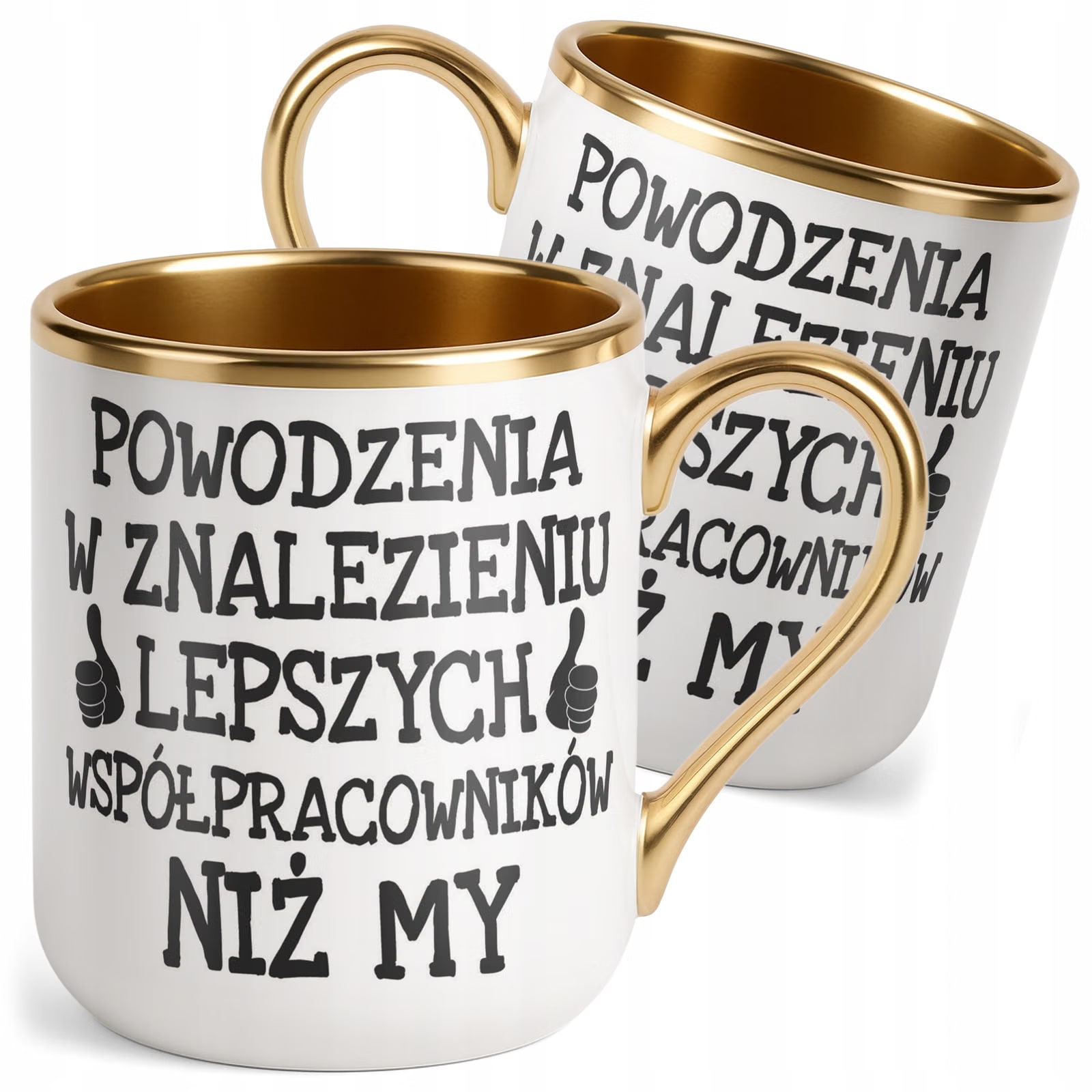 Kubek Premium Złoty Odejście Pożegnanie Z Pracy Dla Współpracownika