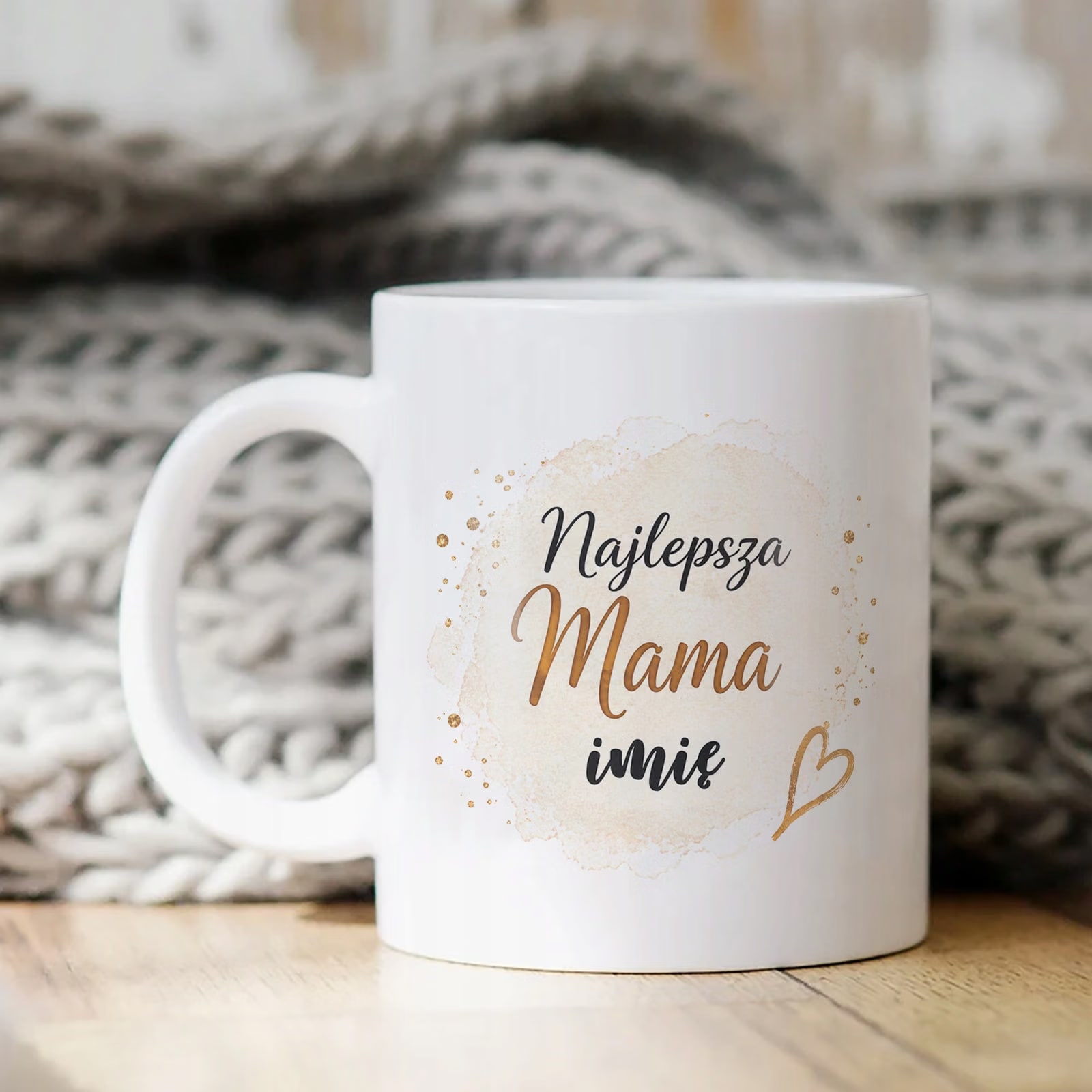 Kubek dla mamy personalizowany prezent na Dzień Matki dla mamy z nadrukiem