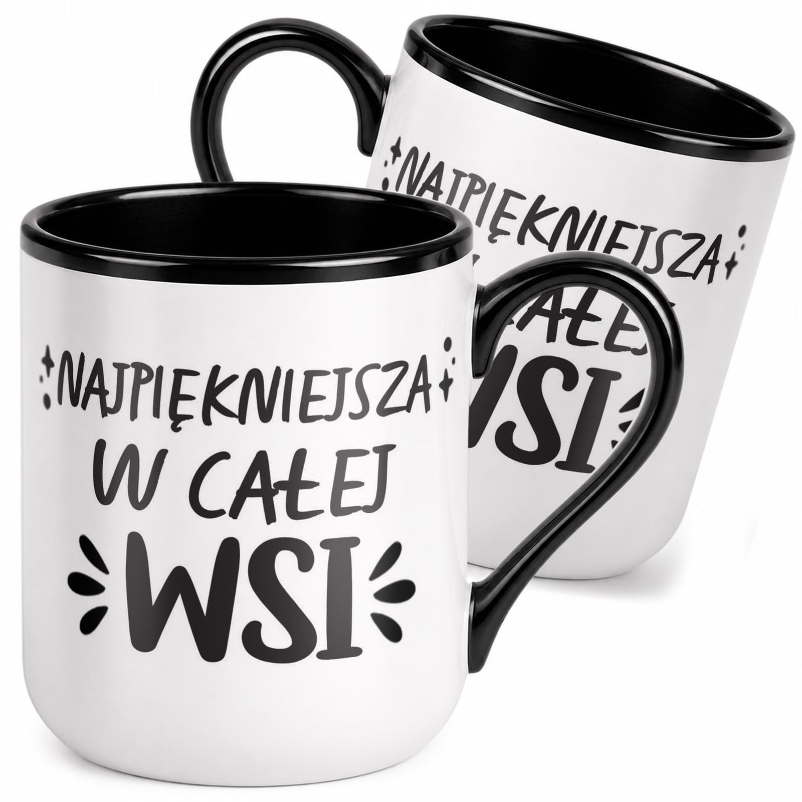 Kubek z nadrukiem Premium Czarny Dzień Kobiet Dla Kobiety Upominek Prezent