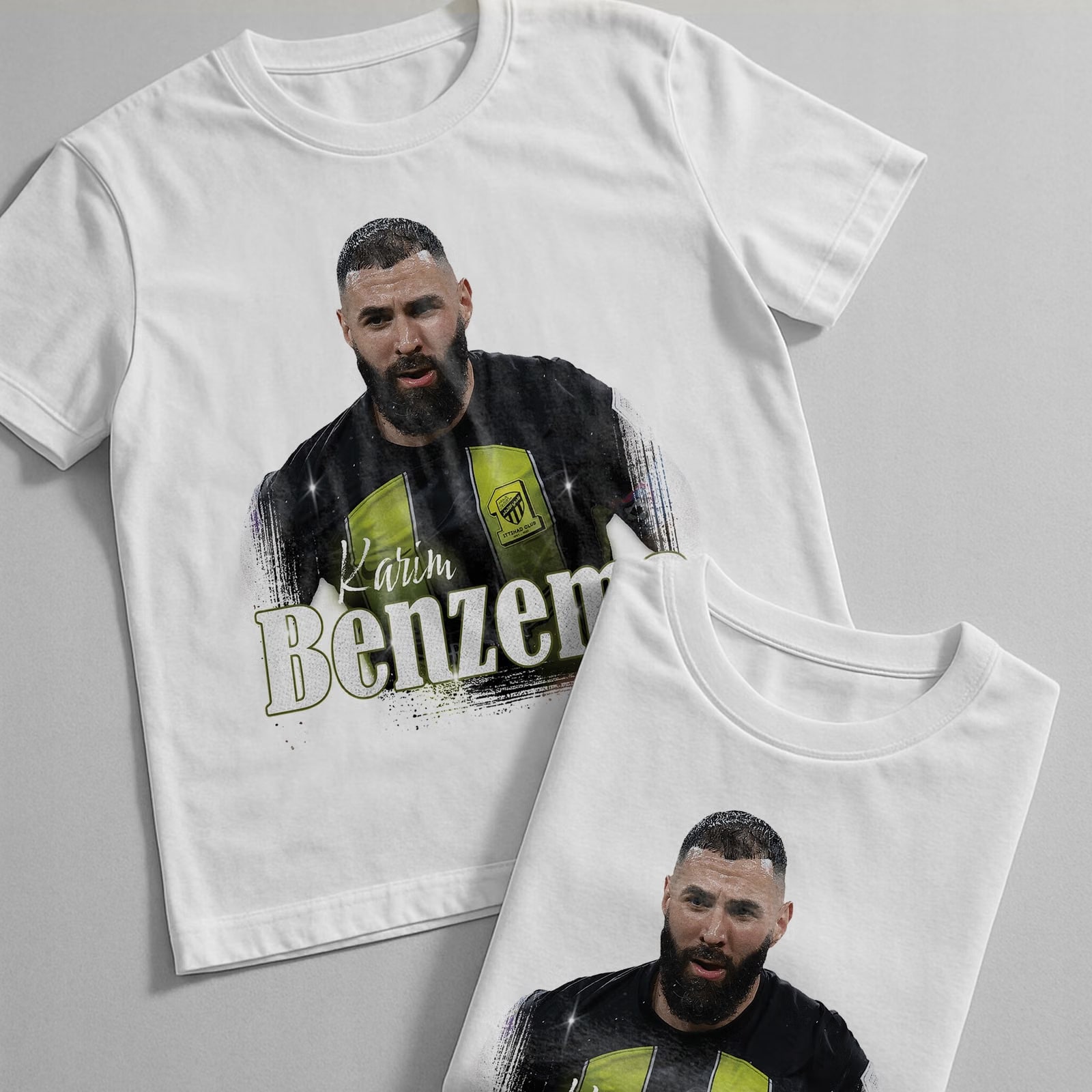 Koszulka biała dziecięca Karim Benzema dla kibiców Al-Ittihad r. 128