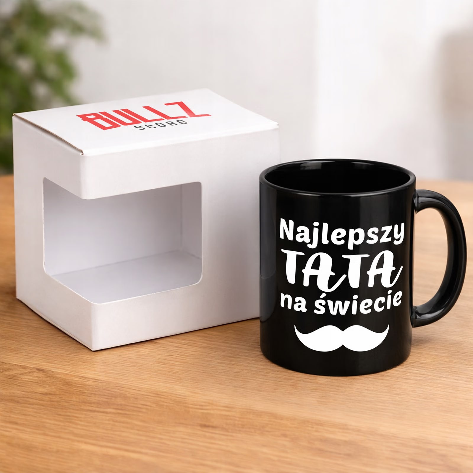 Kubek czarny prezent dla tatusia na Dzień Ojca miły upominek dla taty