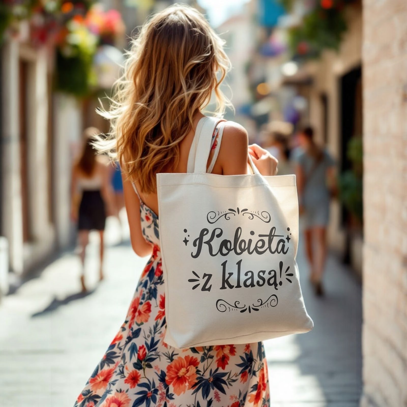 Torba bawełniana premium prezent na Dzień Kobiet Kobieta z Klasą