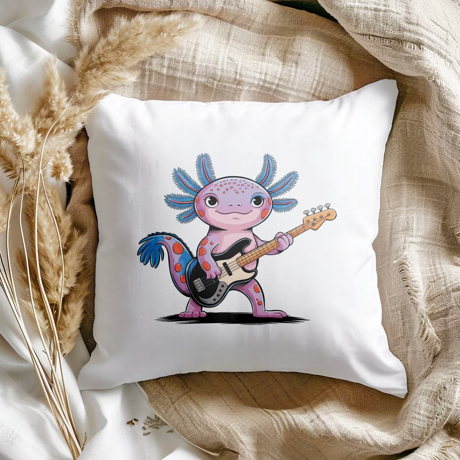 Jasiek do spania dla dziecka Aksolotl Axolotl Różowy Zwierzak Viral Trend
