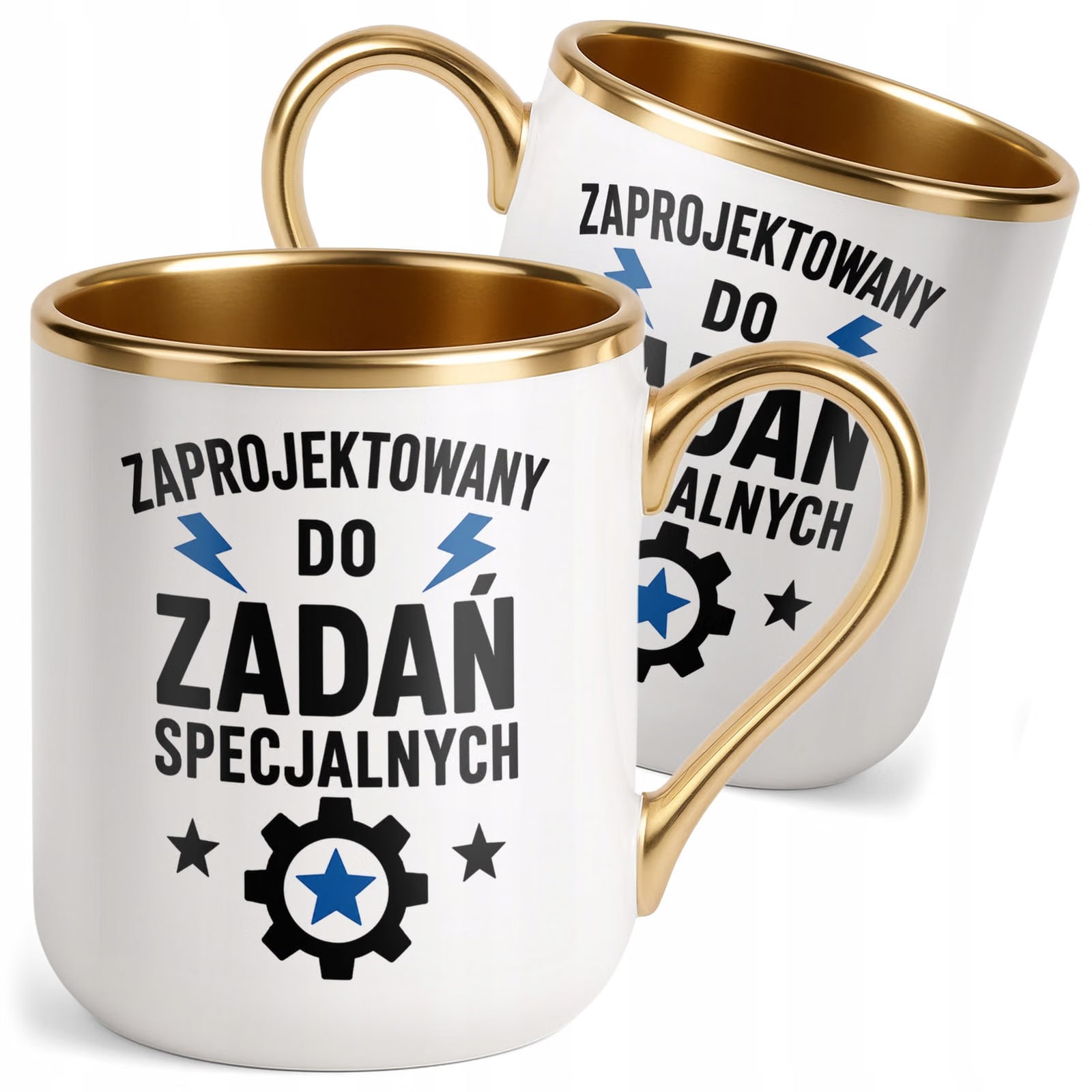 Kubek z nadrukiem Premium Złoty Dzień Chłopaka Mężczyzny Prezent