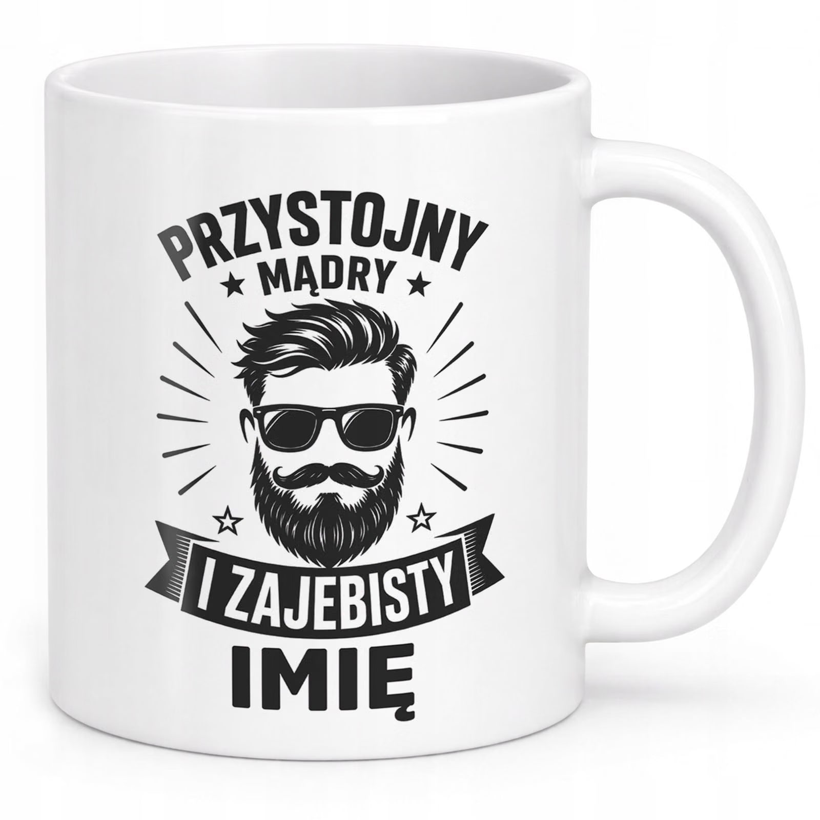 Biały Kubek personalizowany z nadrukiem Dzień Chłopaka Dla Mężczyzny