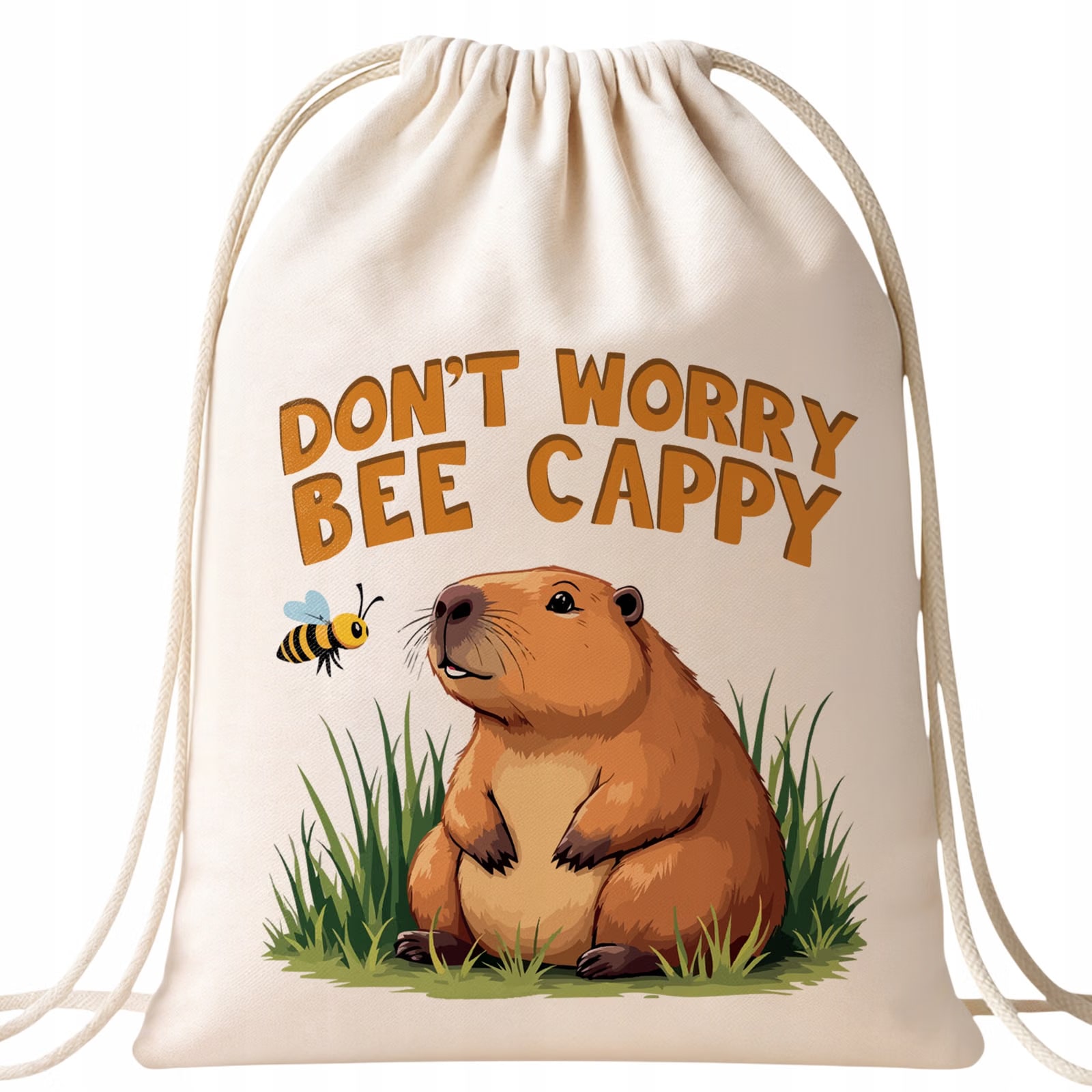 Zestaw Kubek + Plecak Kapibara Capybara Zwierzak Słodki Dla Dzieci Prezent