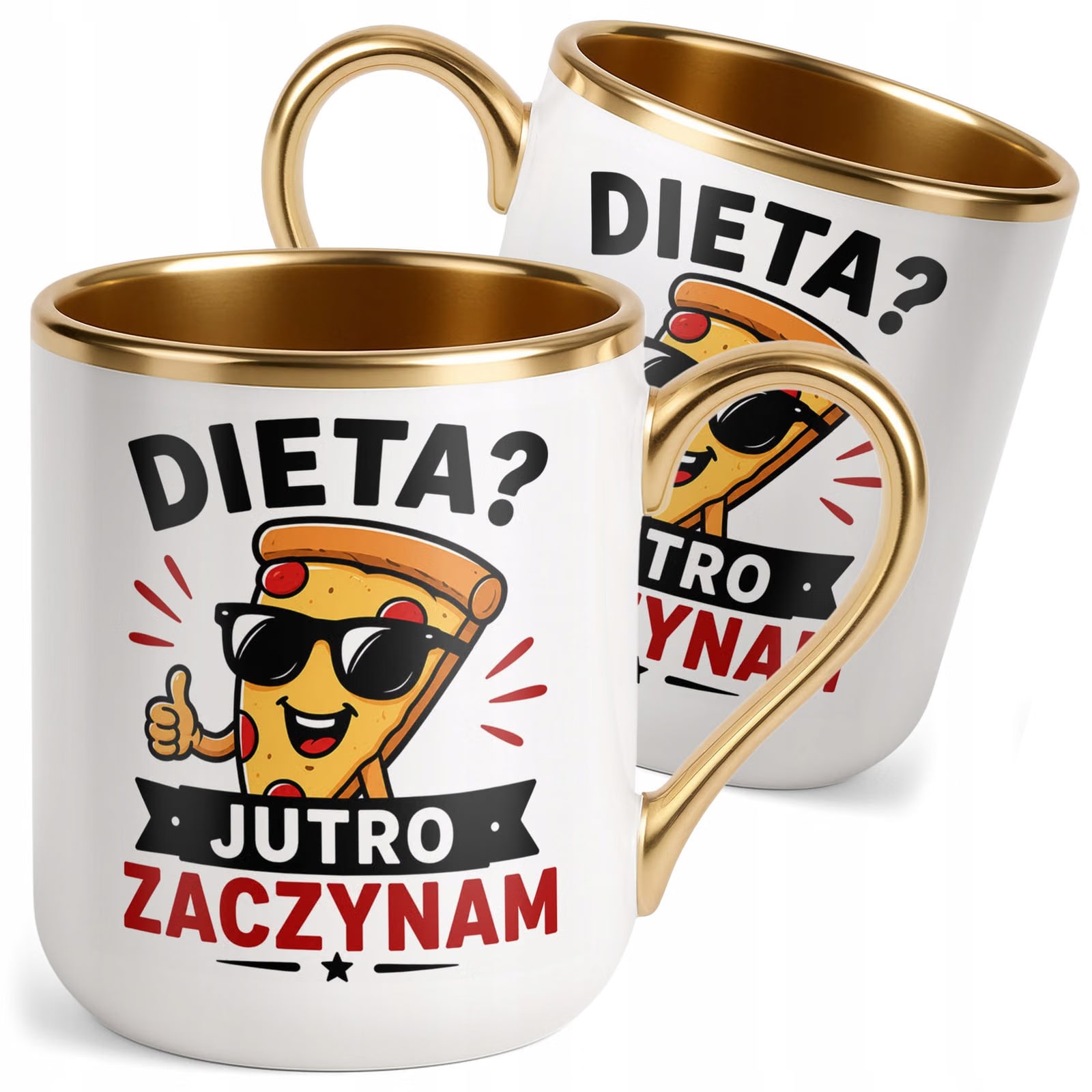 Kubek z nadrukiem Premium Złoty Dzień Chłopaka Mężczyzny Prezent