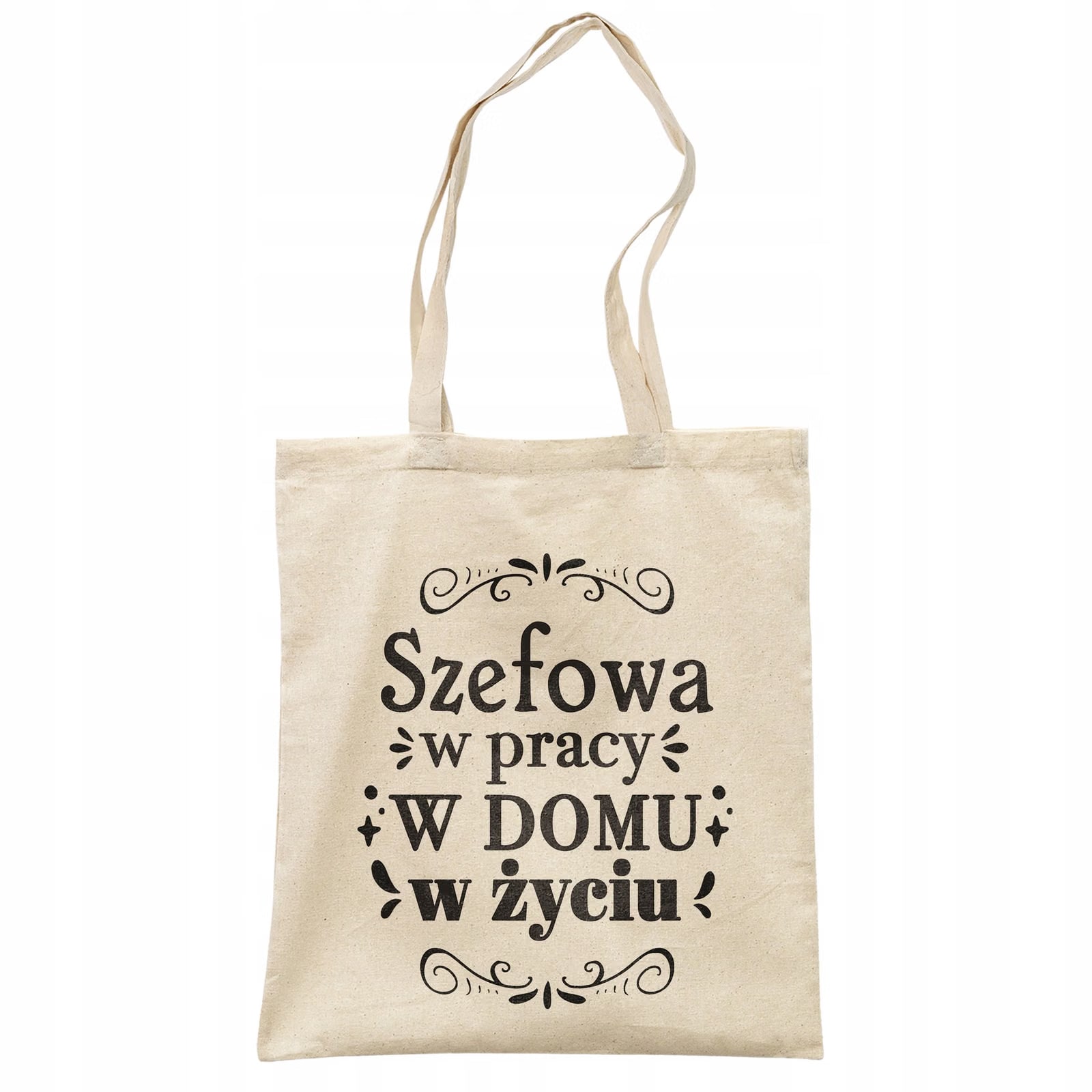 Torba bawełniana na zakupy prezent na Dzień Kobiet Szefowa w Pracy Domu