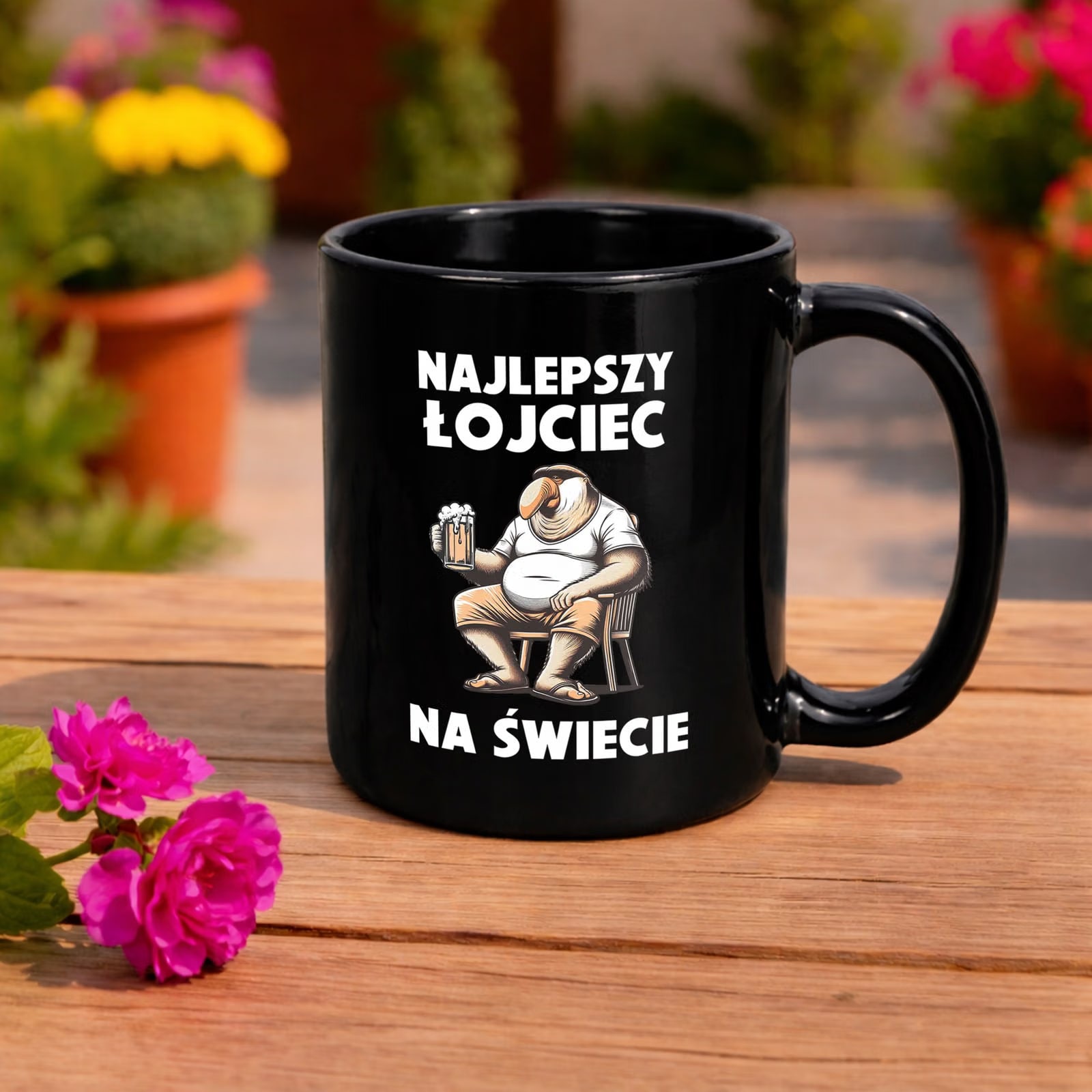 Dzień Ojca prezent dla taty kubek czarny praktyczny upominek dla tatusia