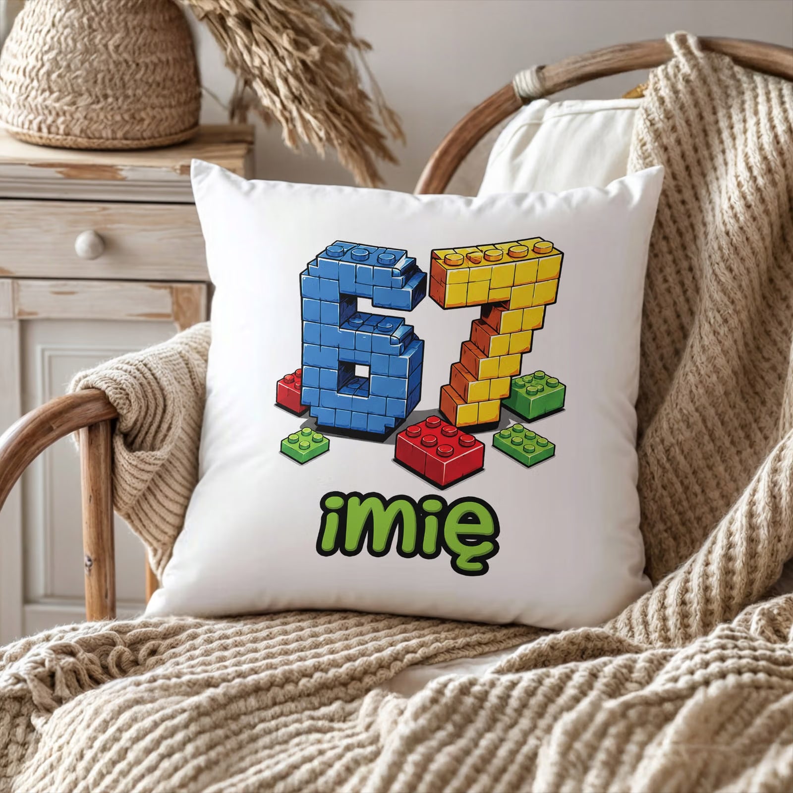 Poduszka Jasiek Personalizowana z nadrukiem 38x38cm 67 Prezent