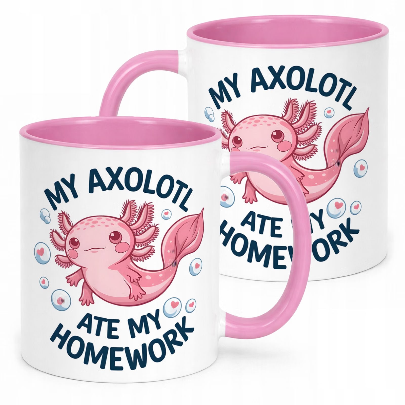 Piękny różowy kubek dla dzieci Aksolotl Axolotl Zwierzak Viral Trend