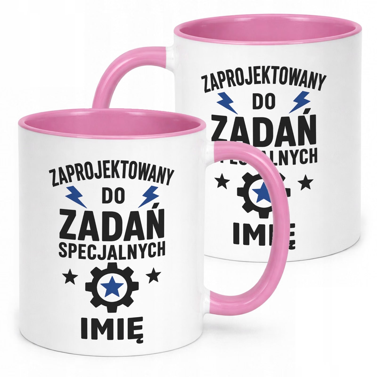 Różowy Kubek personalizowany z nadrukiem Dzień Chłopaka Mężczyzny Prezent