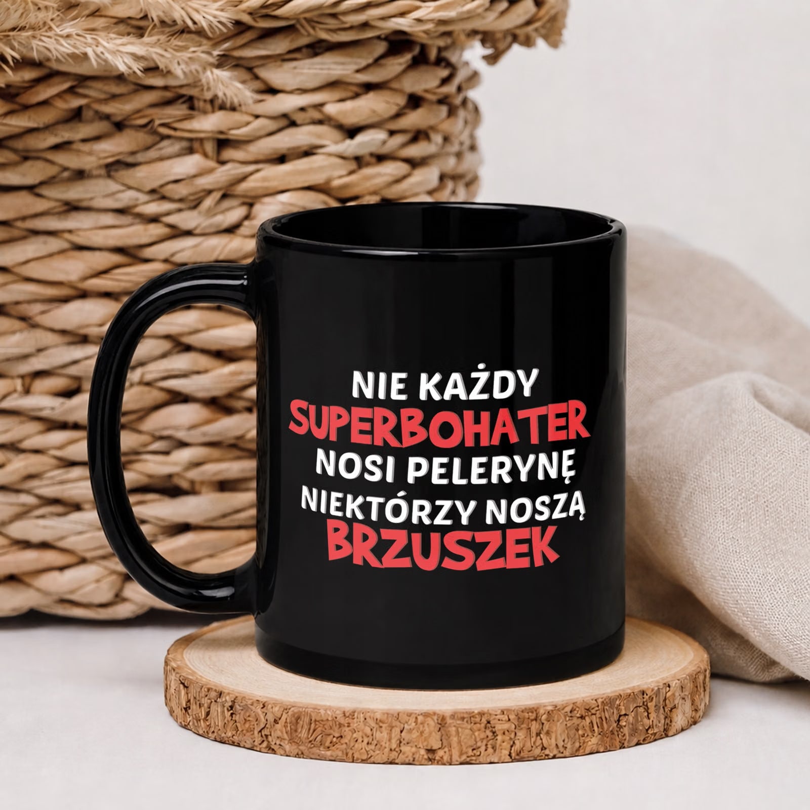 Kubek czarny prezent dla tatusia na Dzień Ojca pomysł na miły upominek