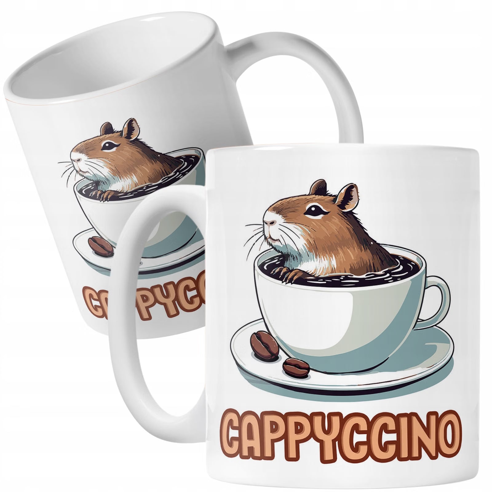Kubek ceramiczny Kapibara Capybara Zwierzak Słodki Dla Dzieci Prezent