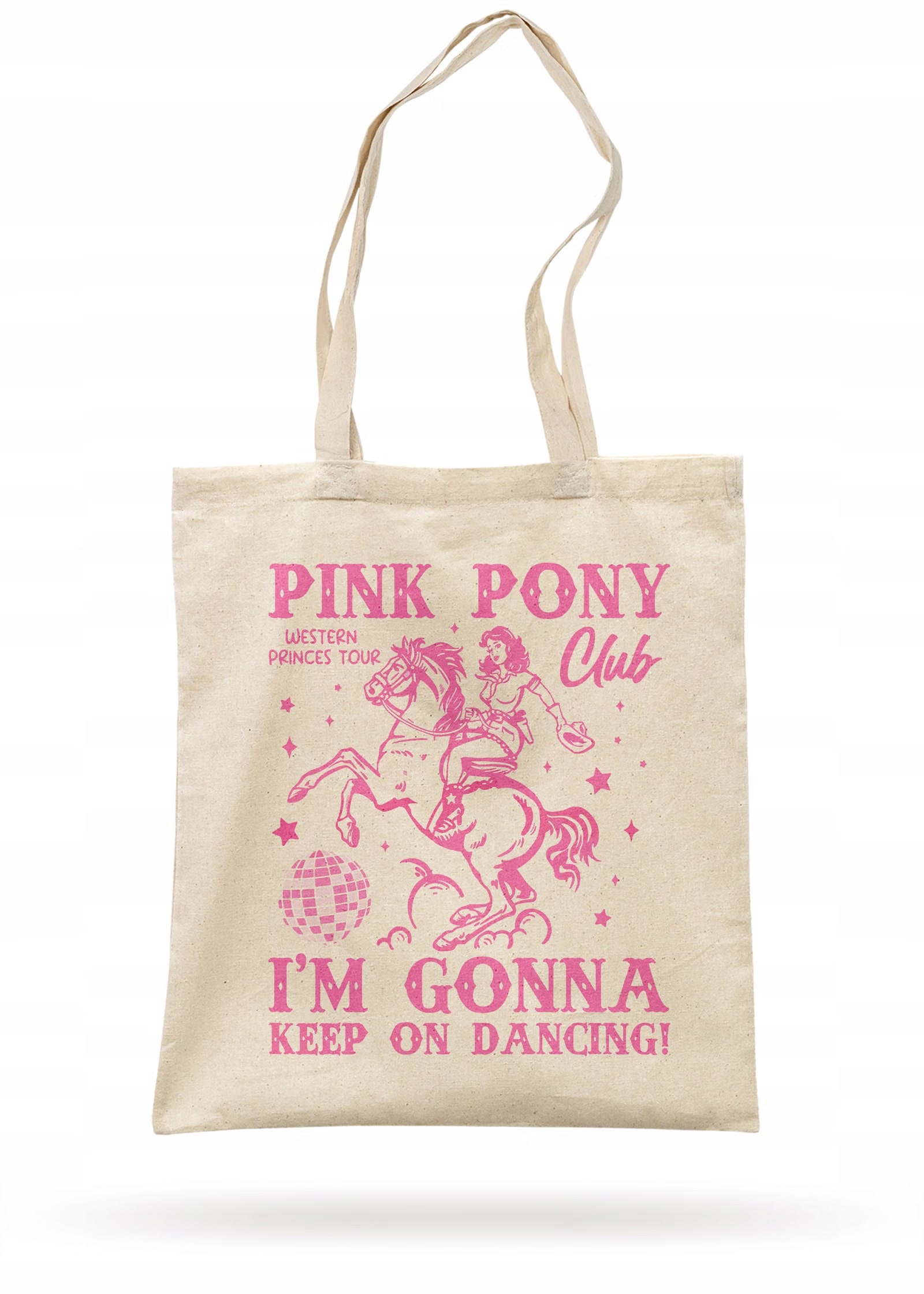 Torba bawełniana z dnem na zakupy 42×38 Chappell Roan Pink Pony Club